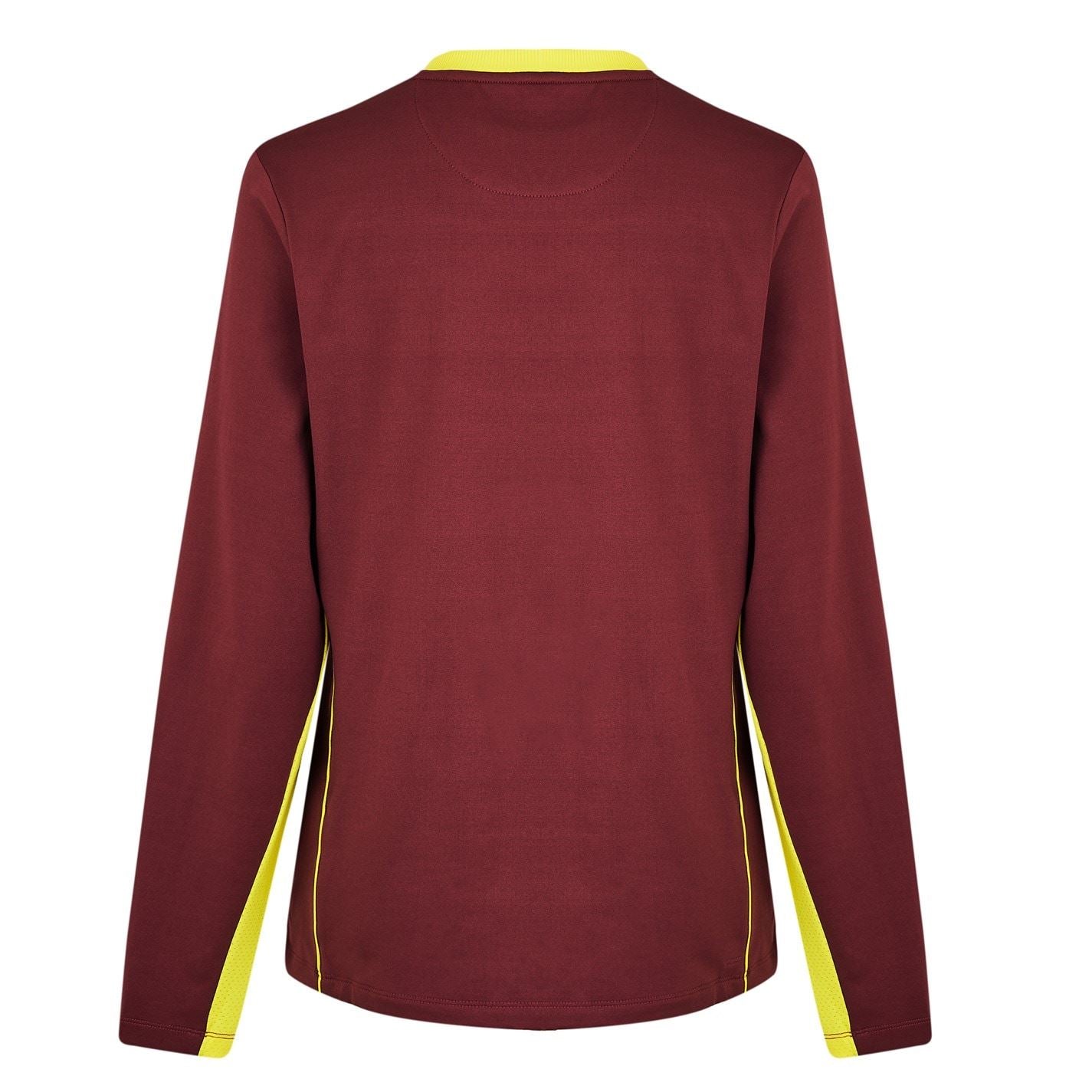 Castore West Indies Odi Long Sleeve Pull Over Polo Mens