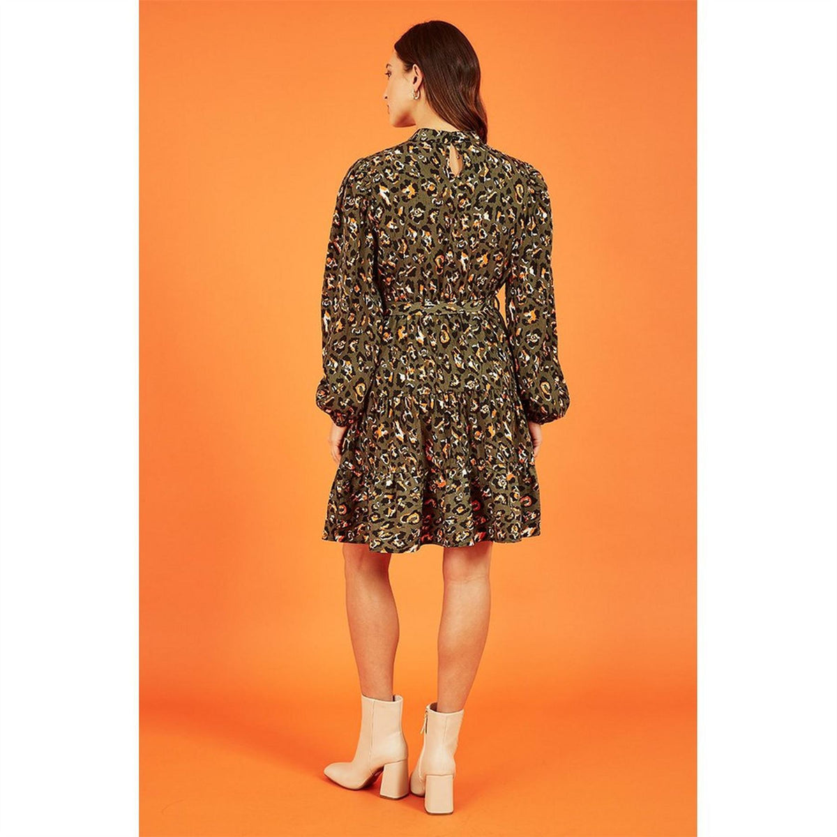 Mela London Animal Print Skater Dress