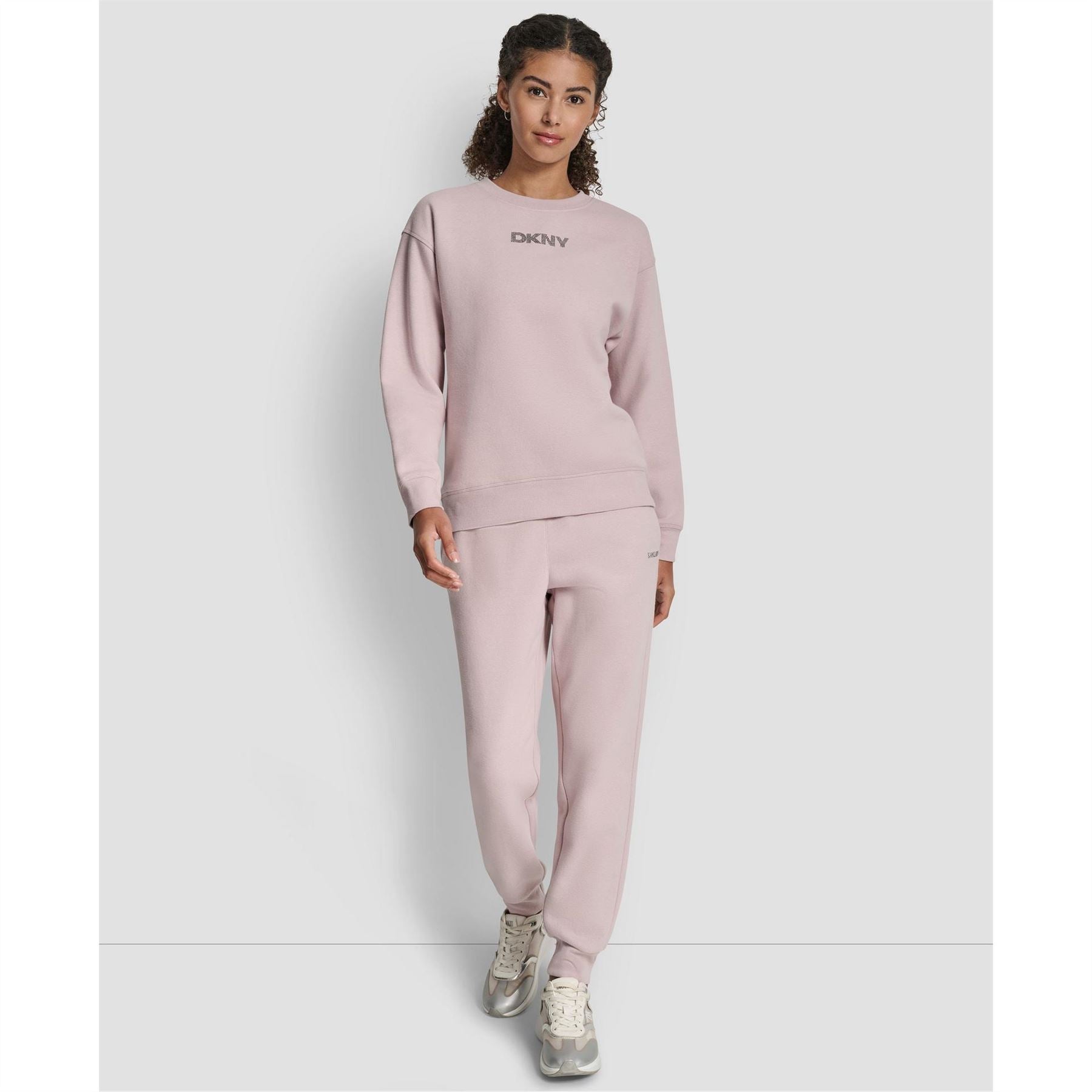 DKNY Cotton Logo Crew Sweatshirt