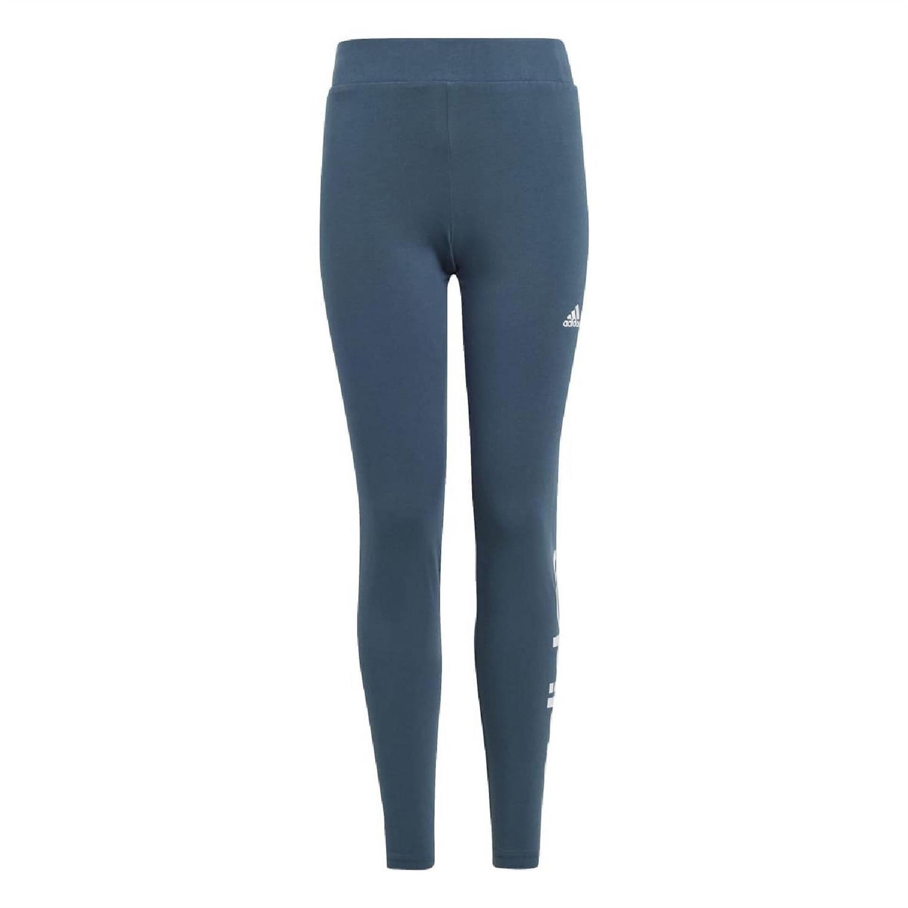 adidas Girls Essentials Linear Logo Cotton Tights