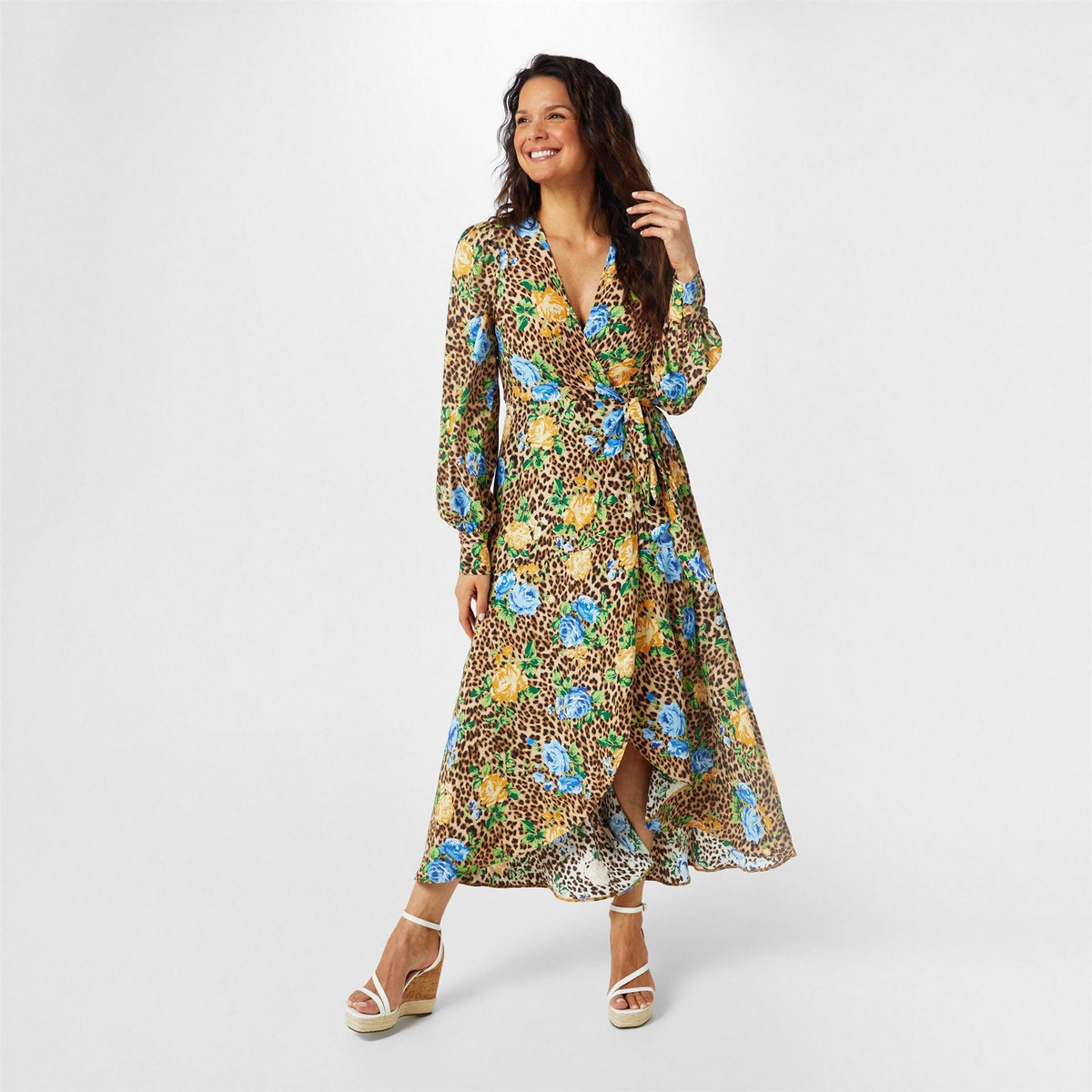 Biba Printed Wrap Dress