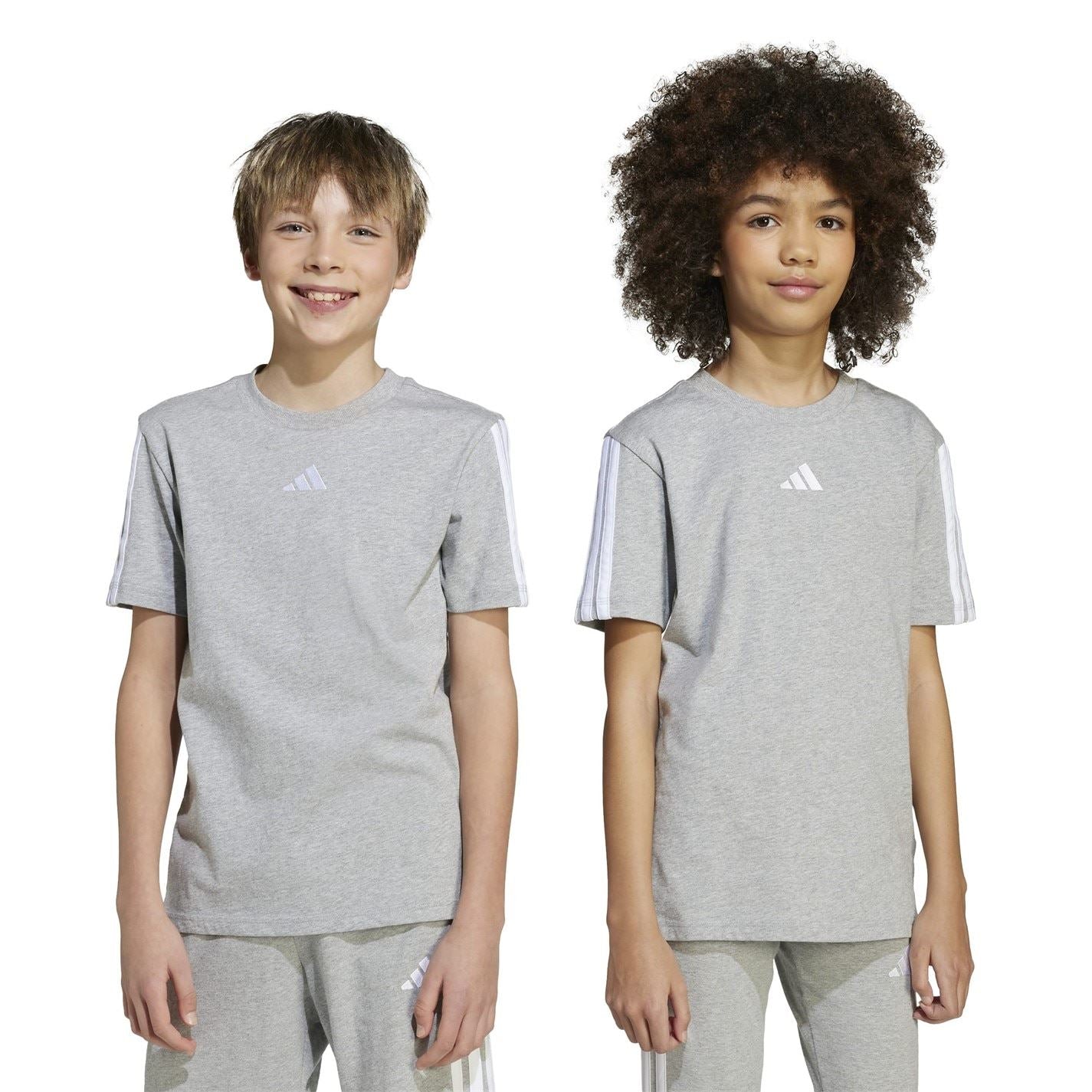 adidas 3 Stripe Essentials T-Shirt Junior