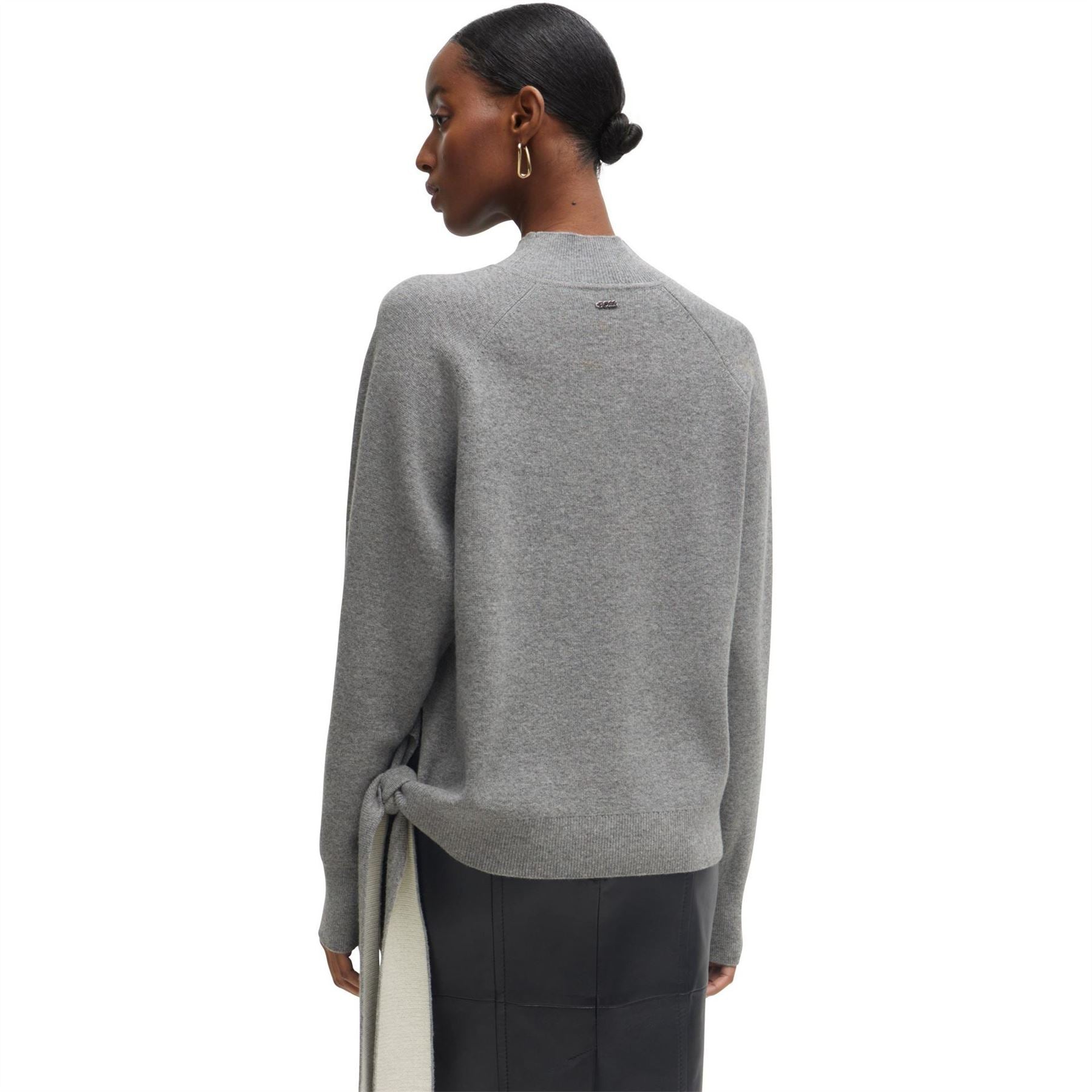 Boss Mock Neck Long Sleeve Regular Fit Sweater