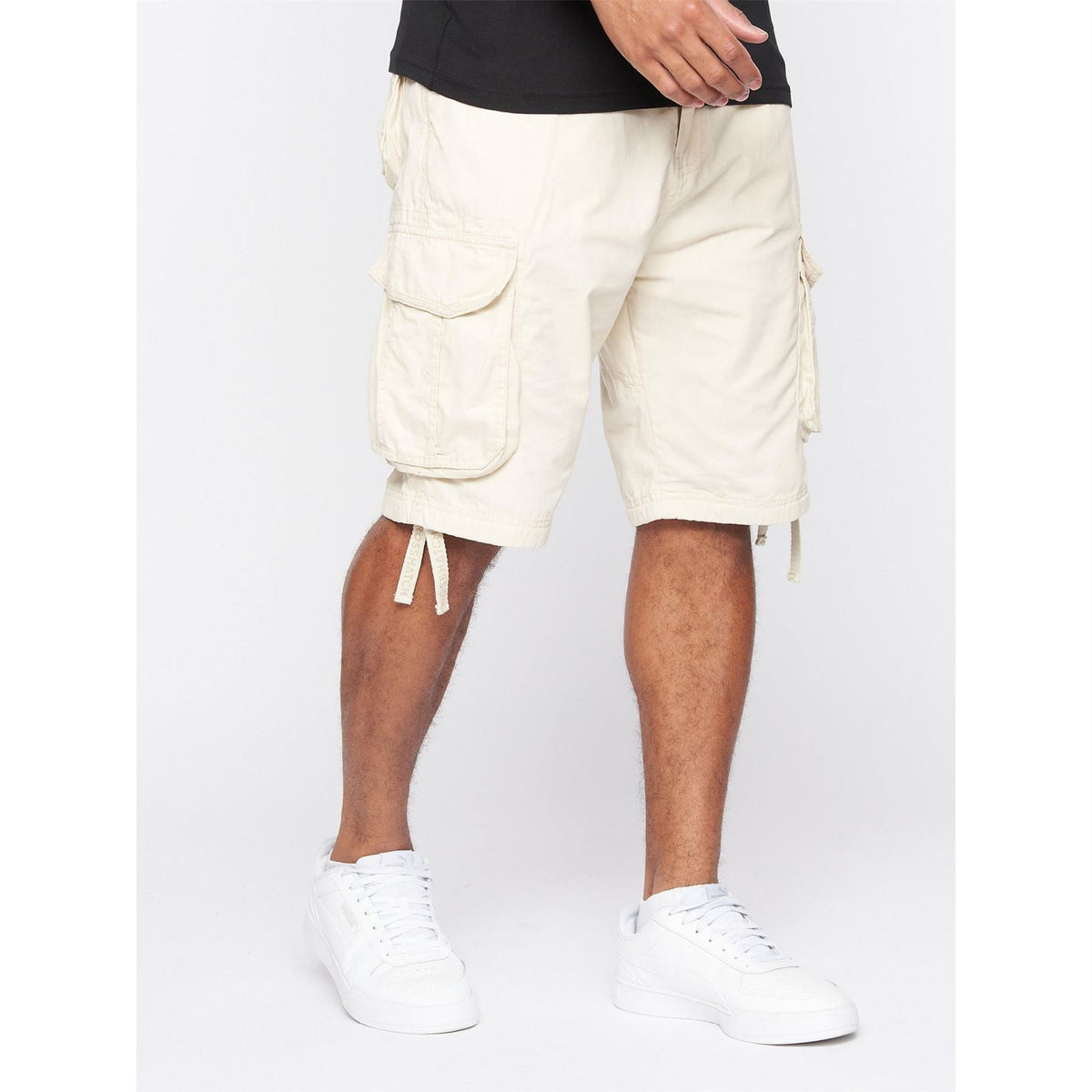 Crosshatch Jamstar Canvas Tie Hem Casual Shorts