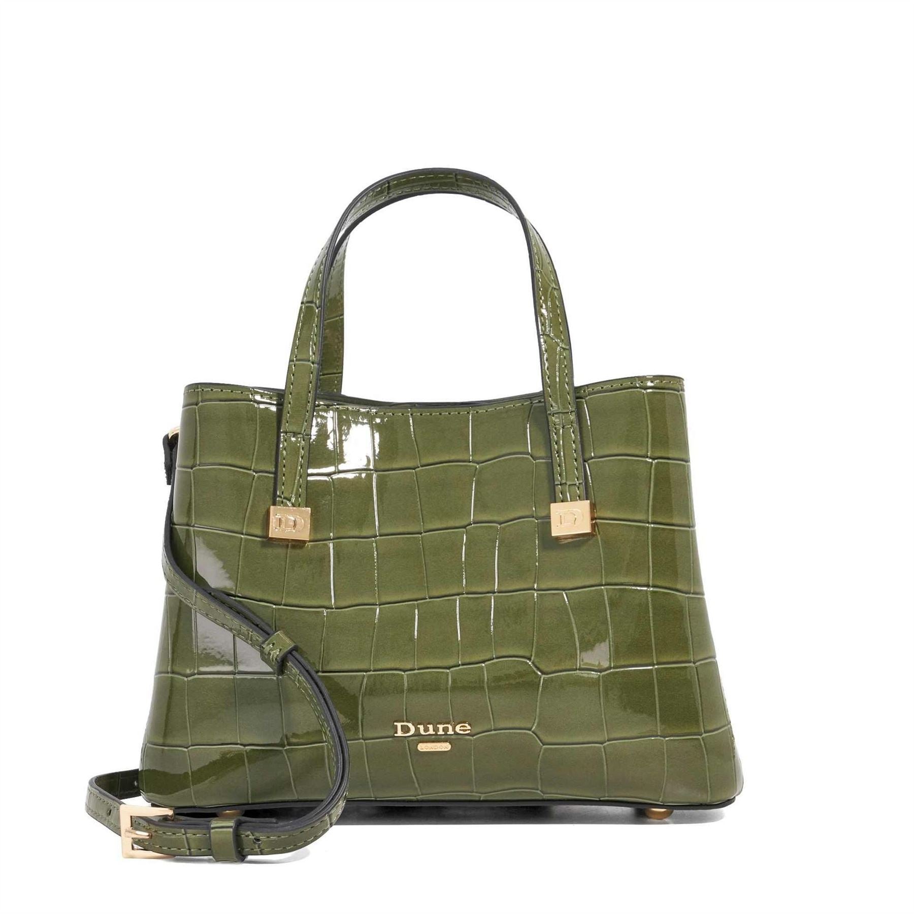 Dune London Dominantly Marble Patterned Tote with Gold Tone Hardware