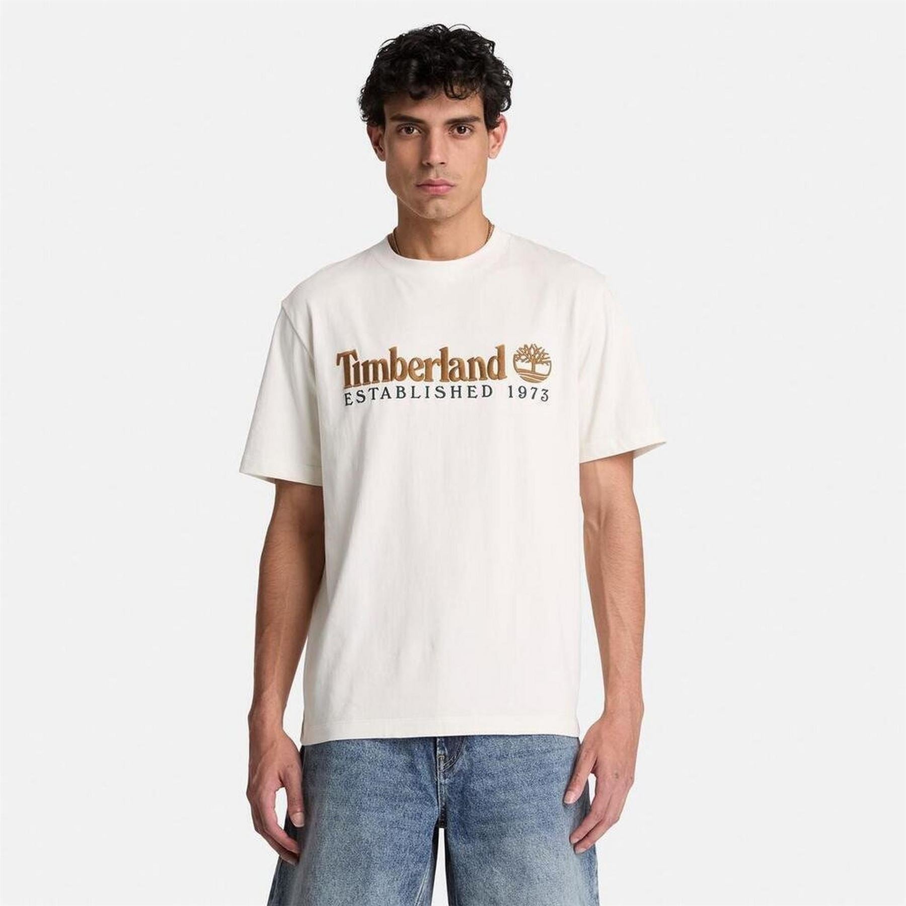 Timberland Est 1973 Timberland Logo Crew Neck Short Sleeve T-Shirt