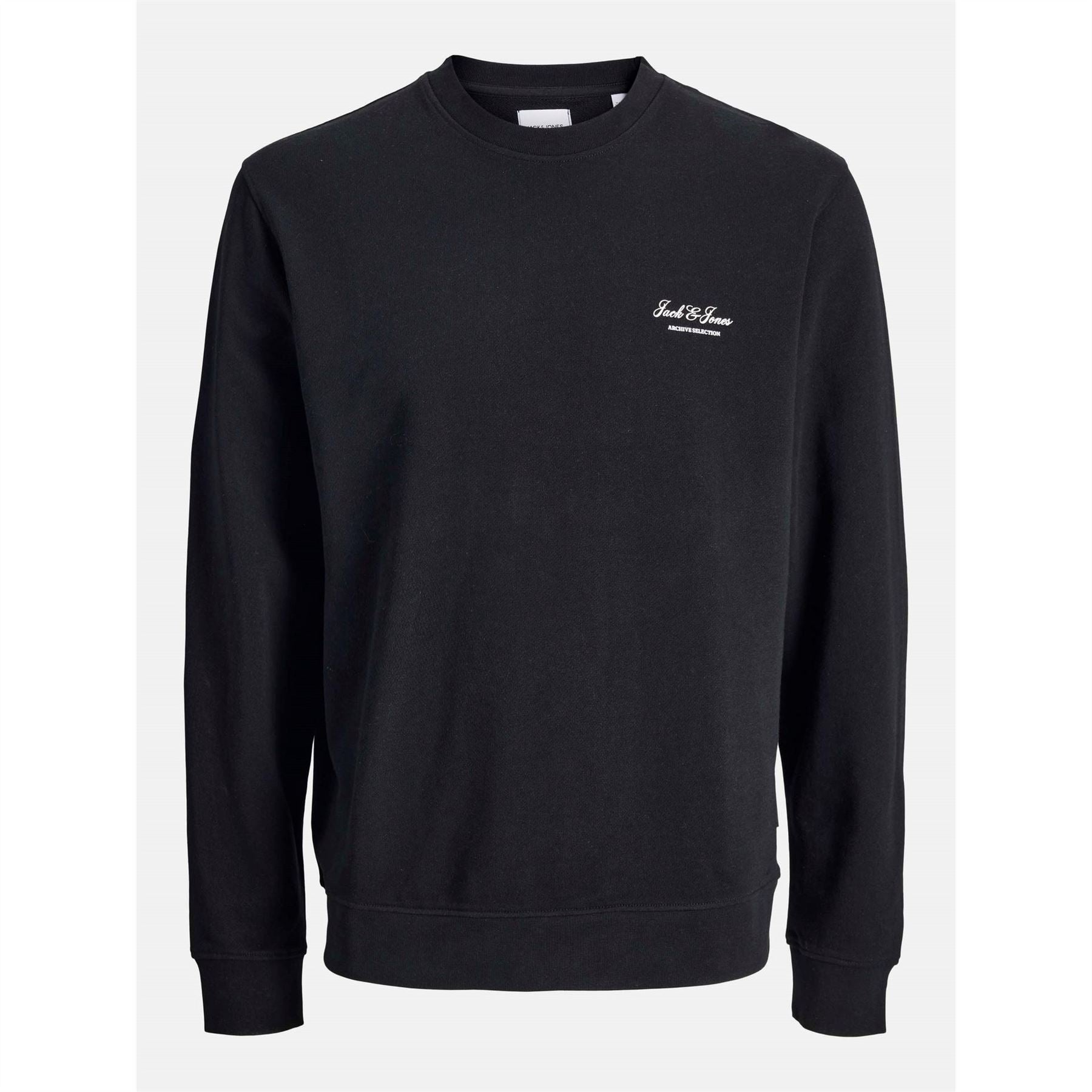 Jack and Jones Archive Printed Logo Crew Neck Long Sleeve Sweatshirt
