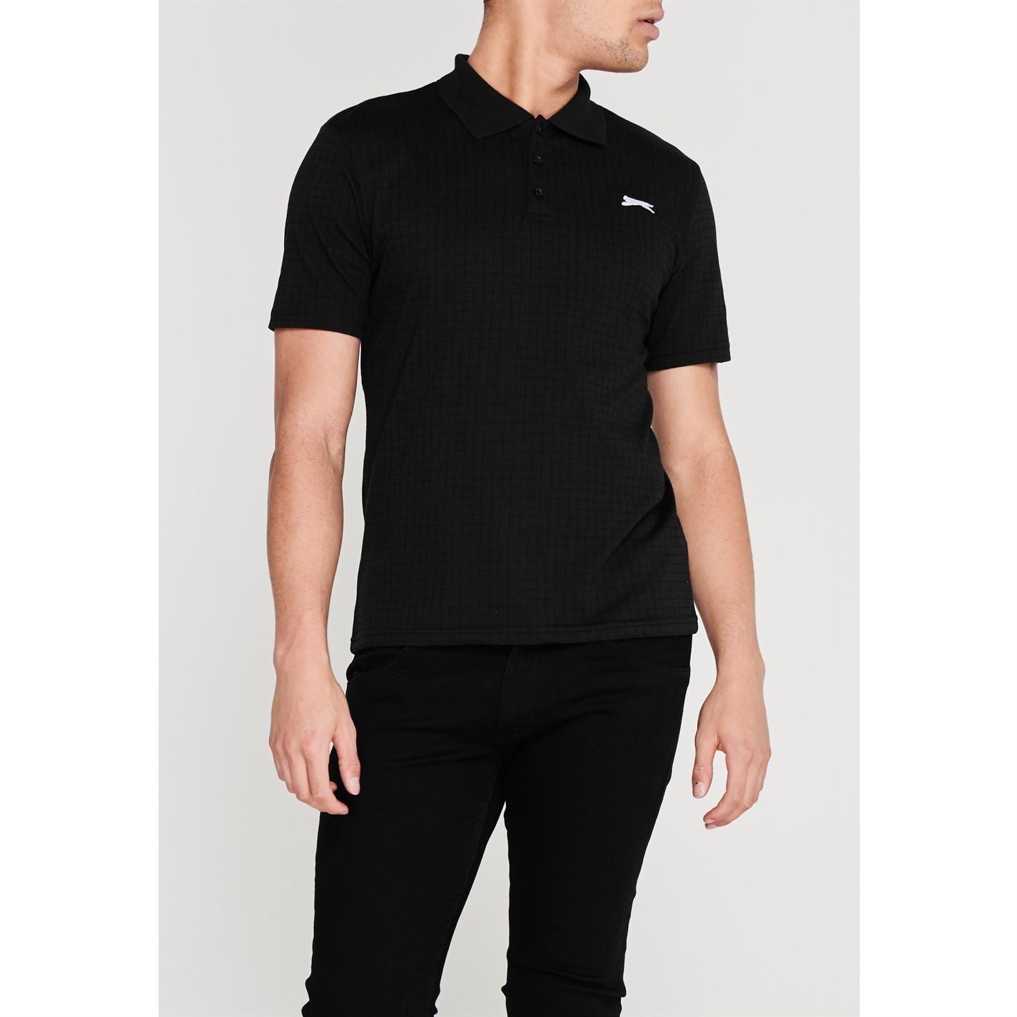 Slazenger Mens Check Golf Polo