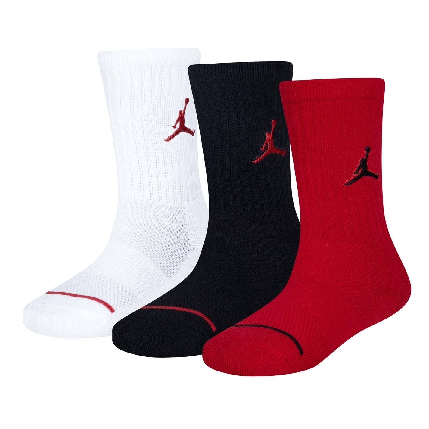 Air Jordan 3 Pack Crew Socks Juniors