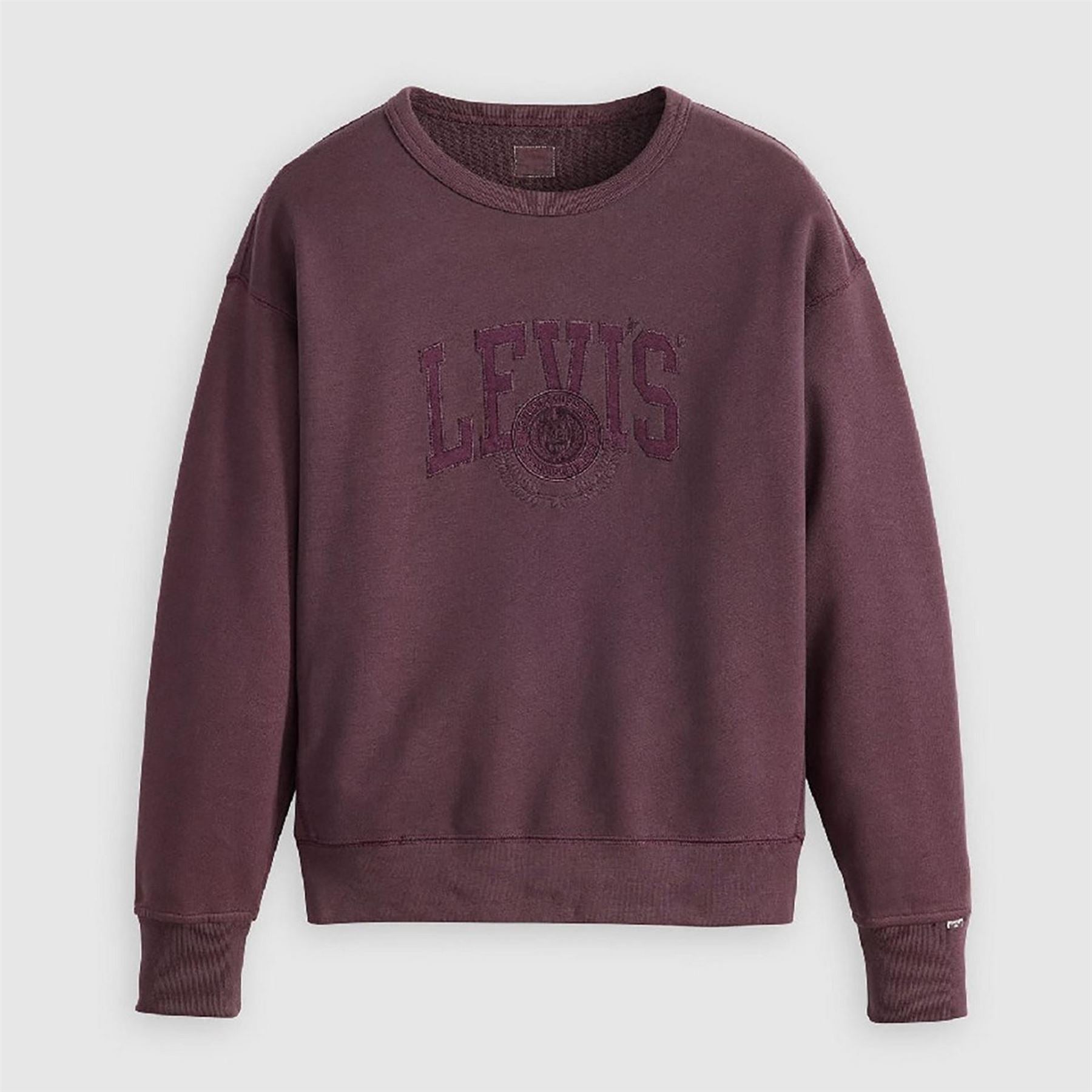 Levis Lacoste Lettering Graphic Crew Neck Long Sleeve Sweatshirt