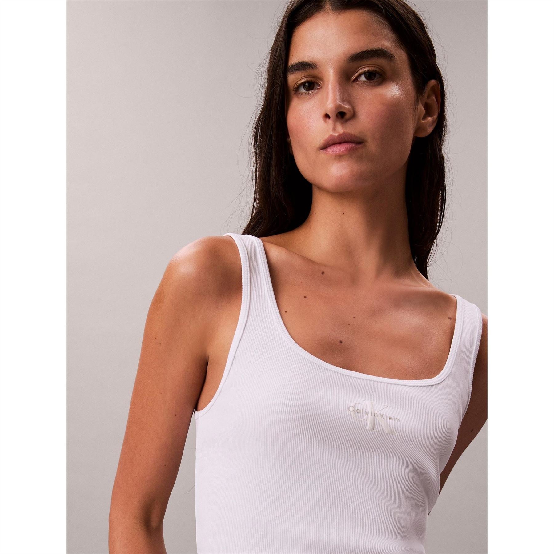 Calvin Klein Jeans Scoop Neck Spaghetti Strap Tank