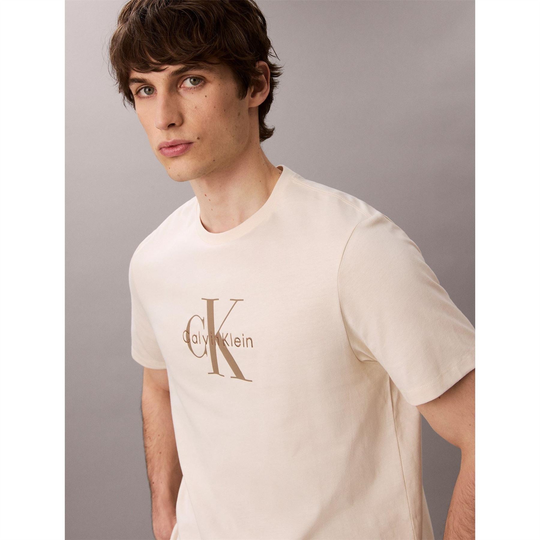 Calvin Klein Jeans Monogram Crew Neck Short Sleeve T-Shirt