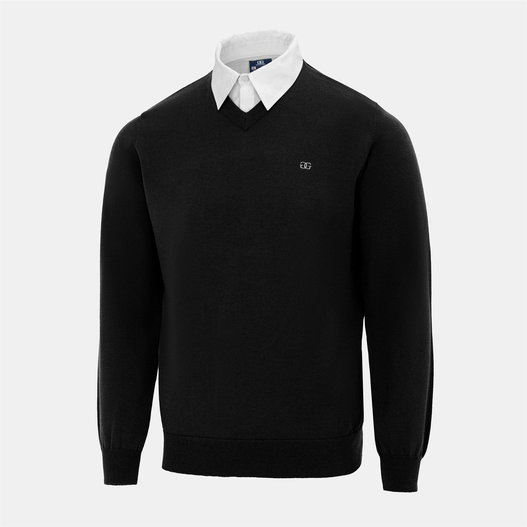 Giorgio Mens Mock V Neck Knitted Sweater