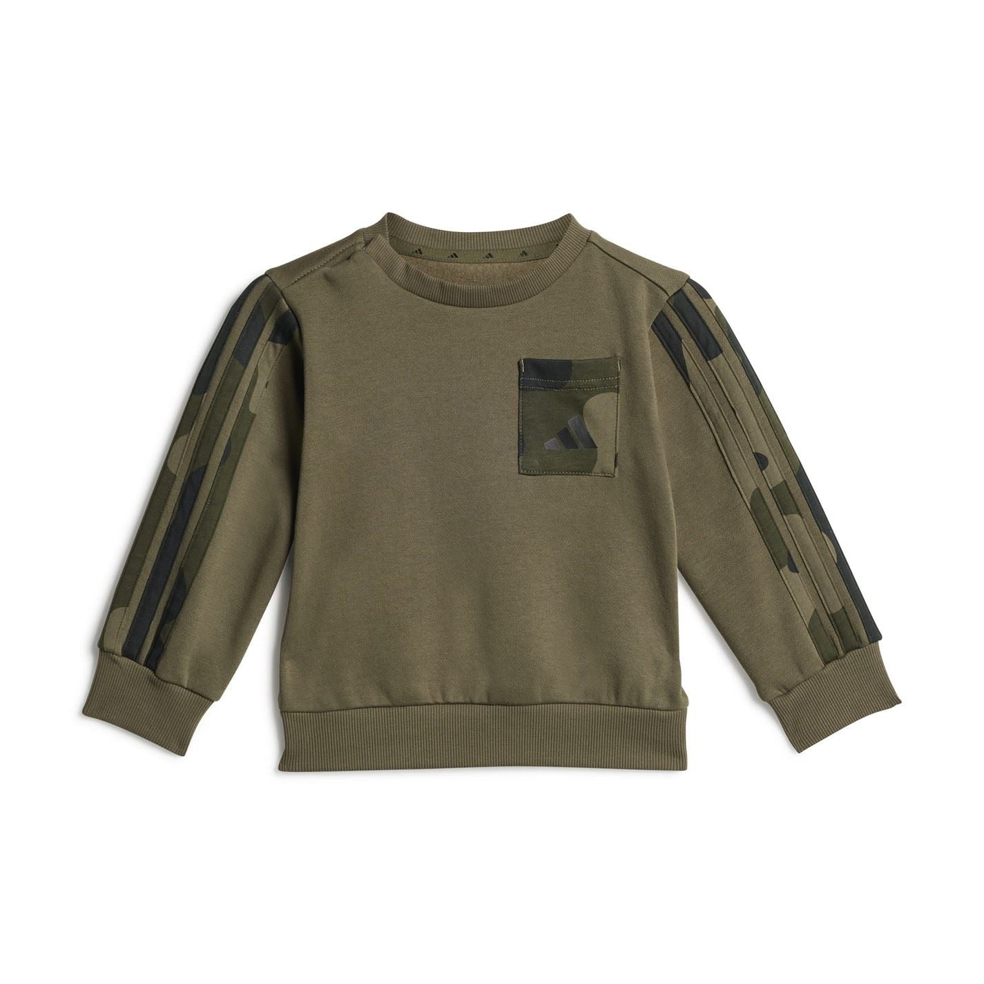 adidas Camo Crew Neck Long Sleeve Sweatshirt Full Tracksuit