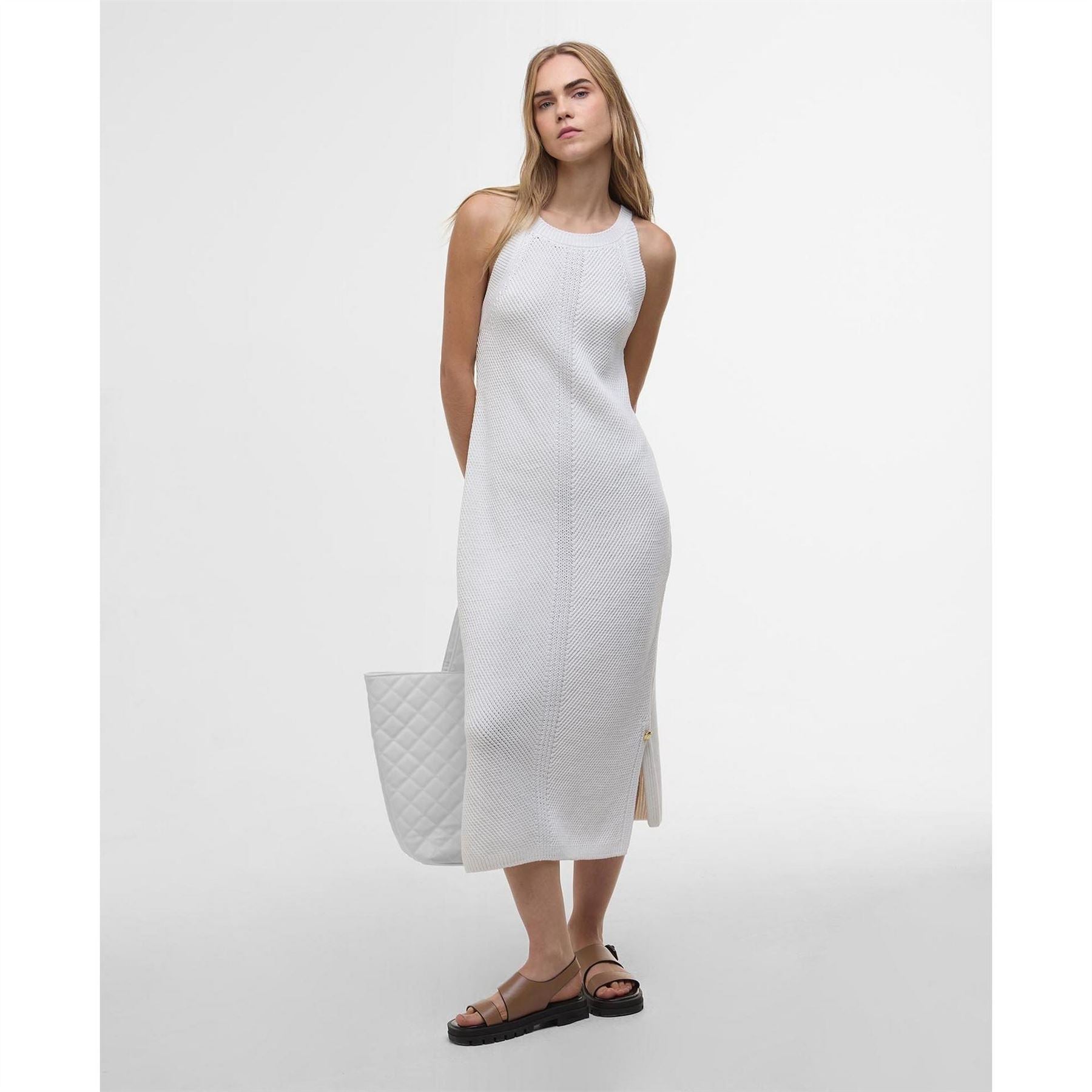 Barbour International Knitted Midi Dress