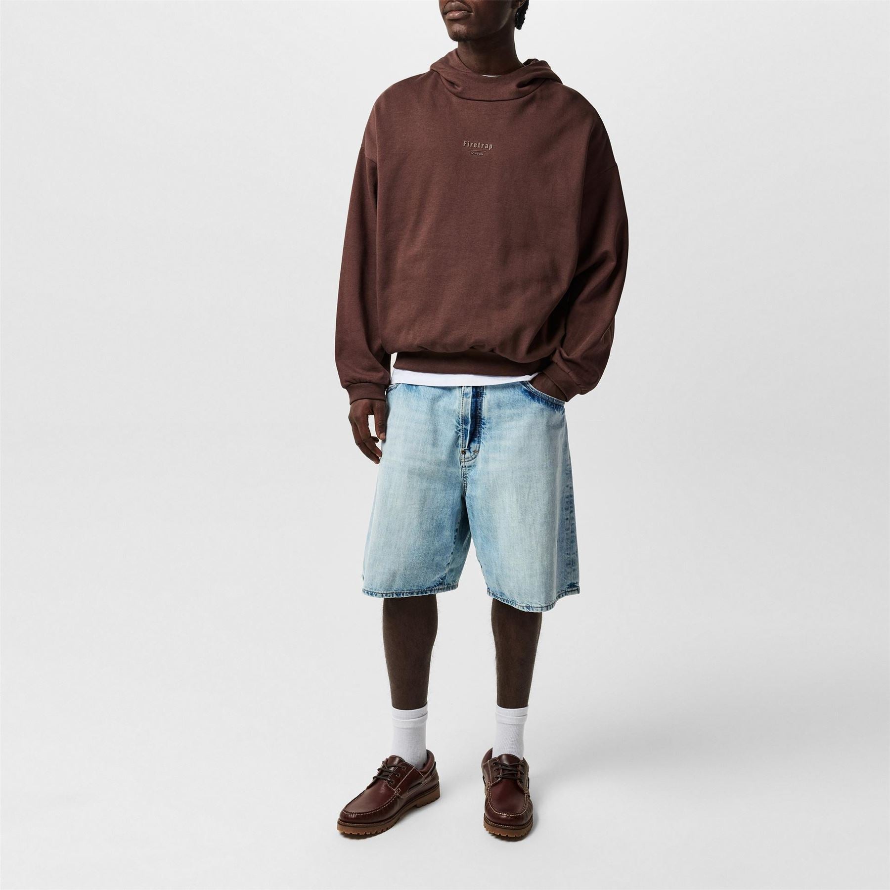 Firetrap Hooded Relaxed Fit Long Sleeve Sweatshirt