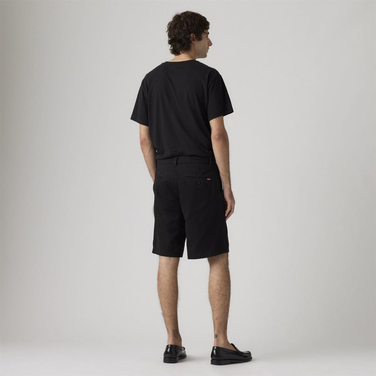 Levis Baggy Fit Solid Denim Shorts