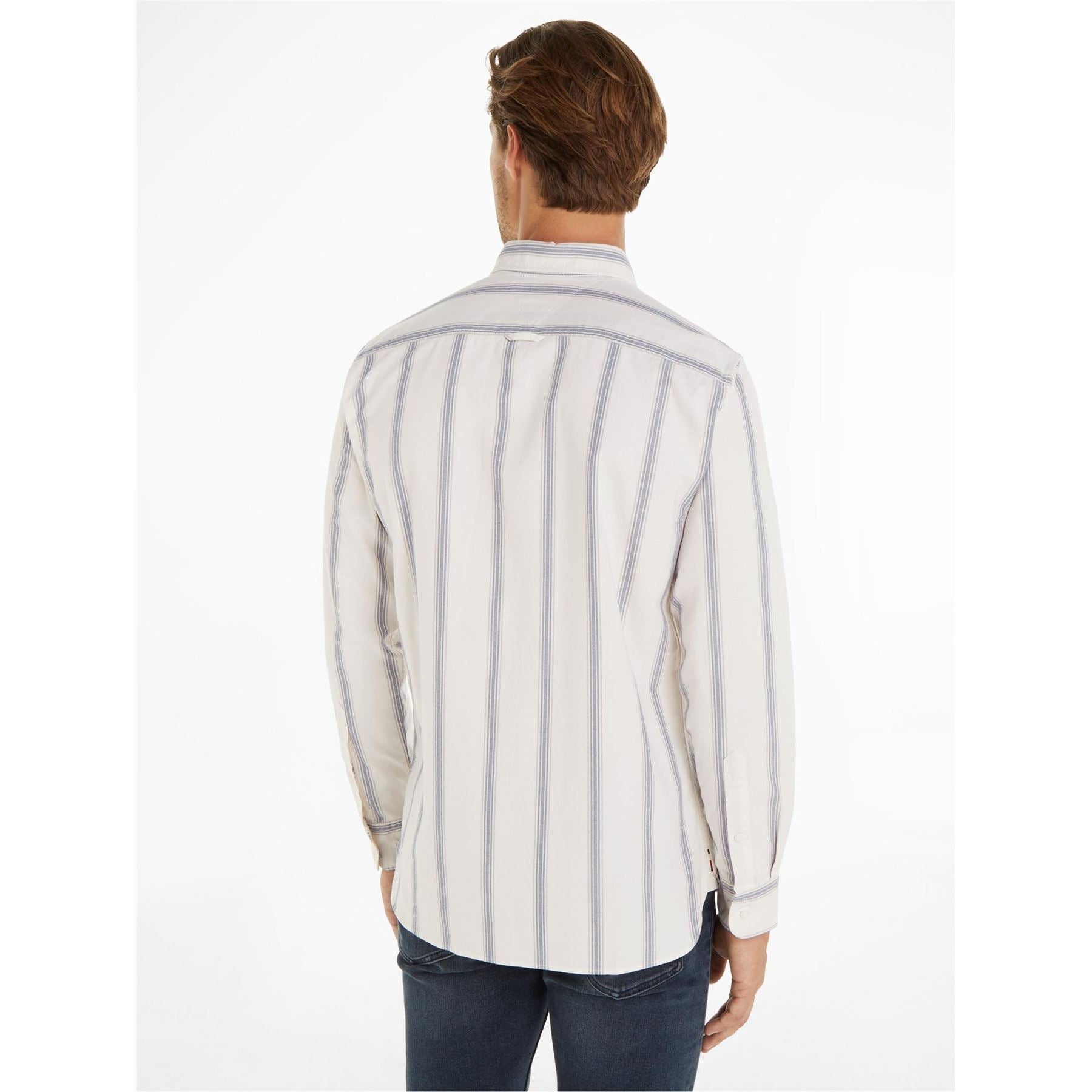 Tommy Hilfiger Shadow Stripe Long Sleeve Patterned Shirt