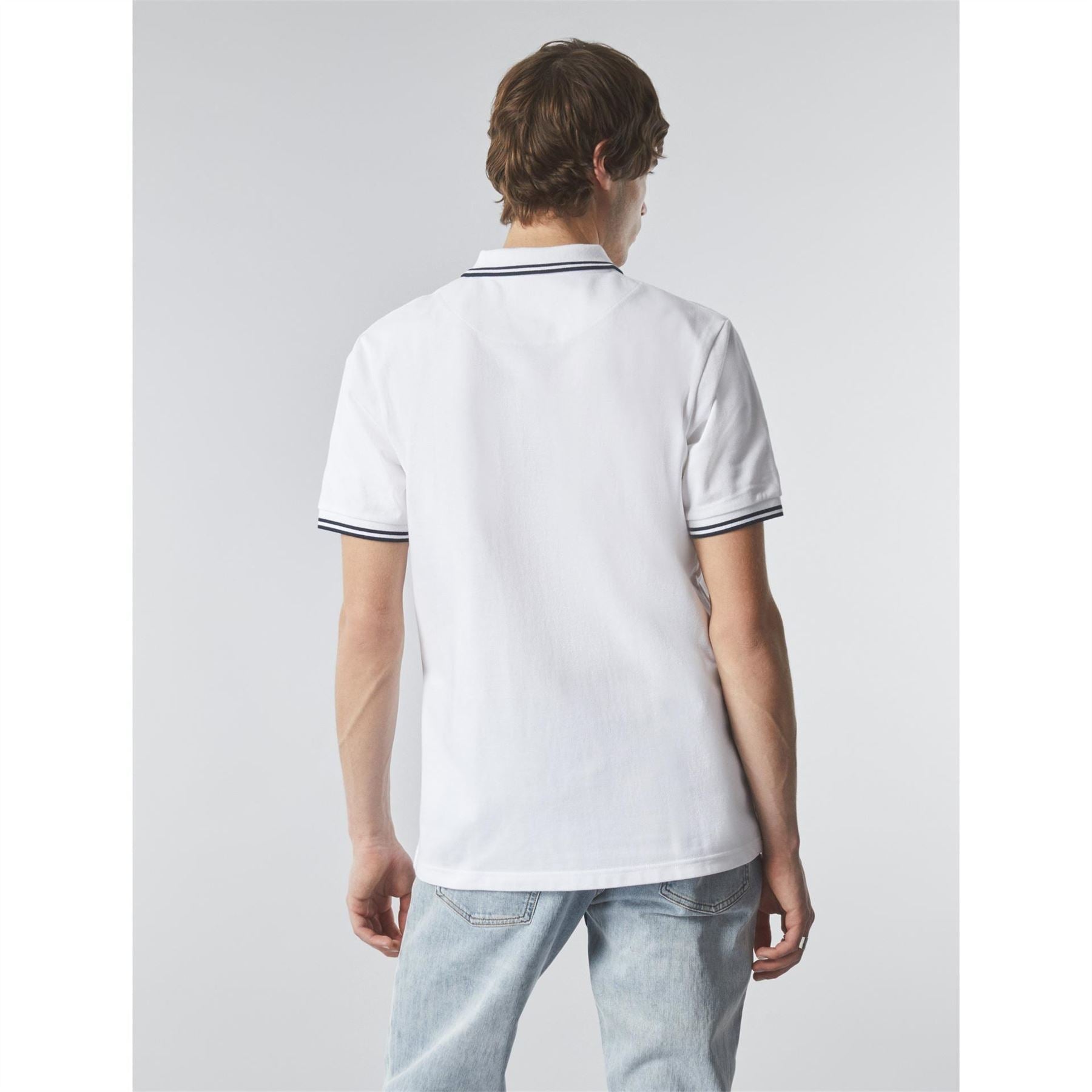 Pretty Green Collared Neck Short Sleeve Polo Shirt