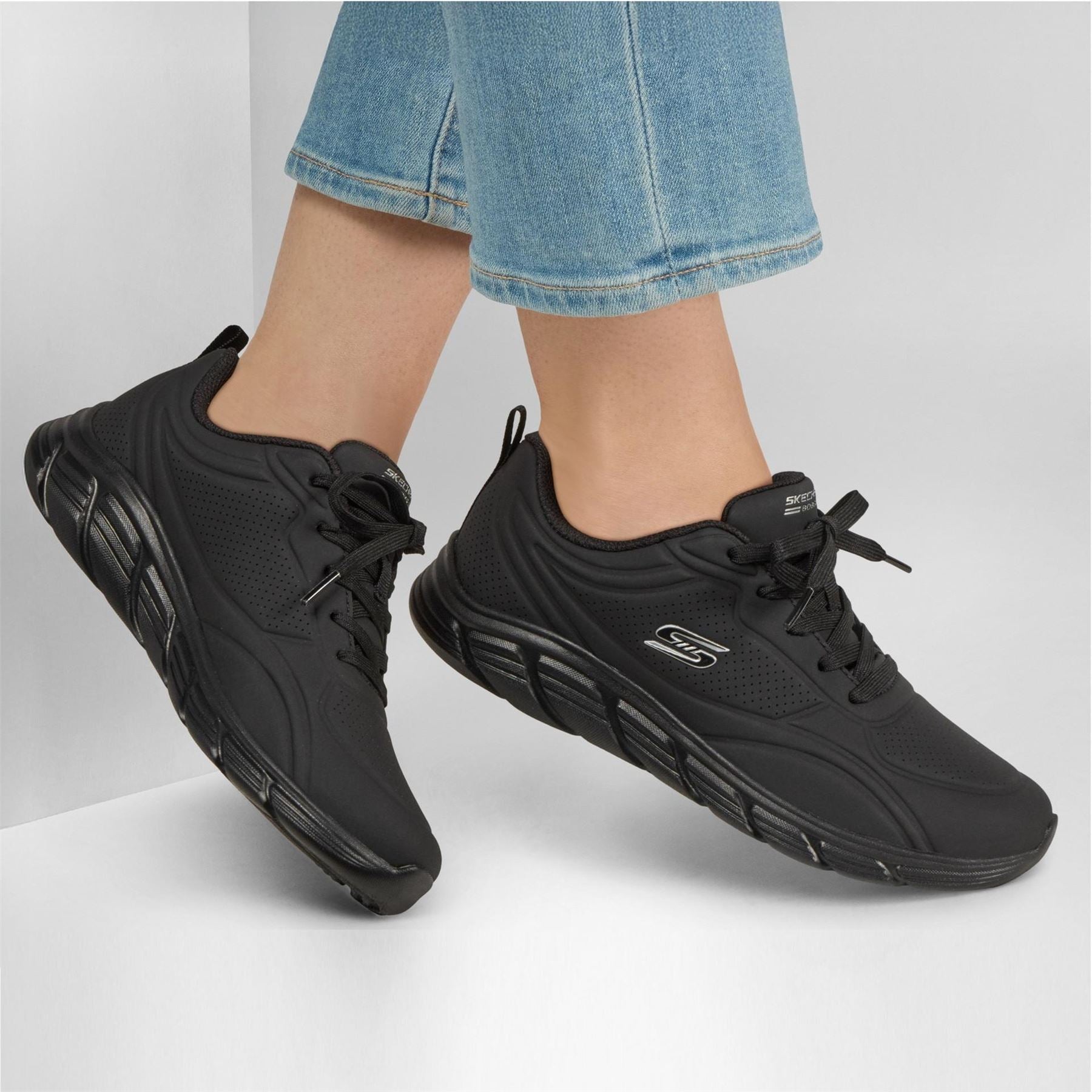 Skechers Womens Bobs B Flex Lo Low Top Trainers