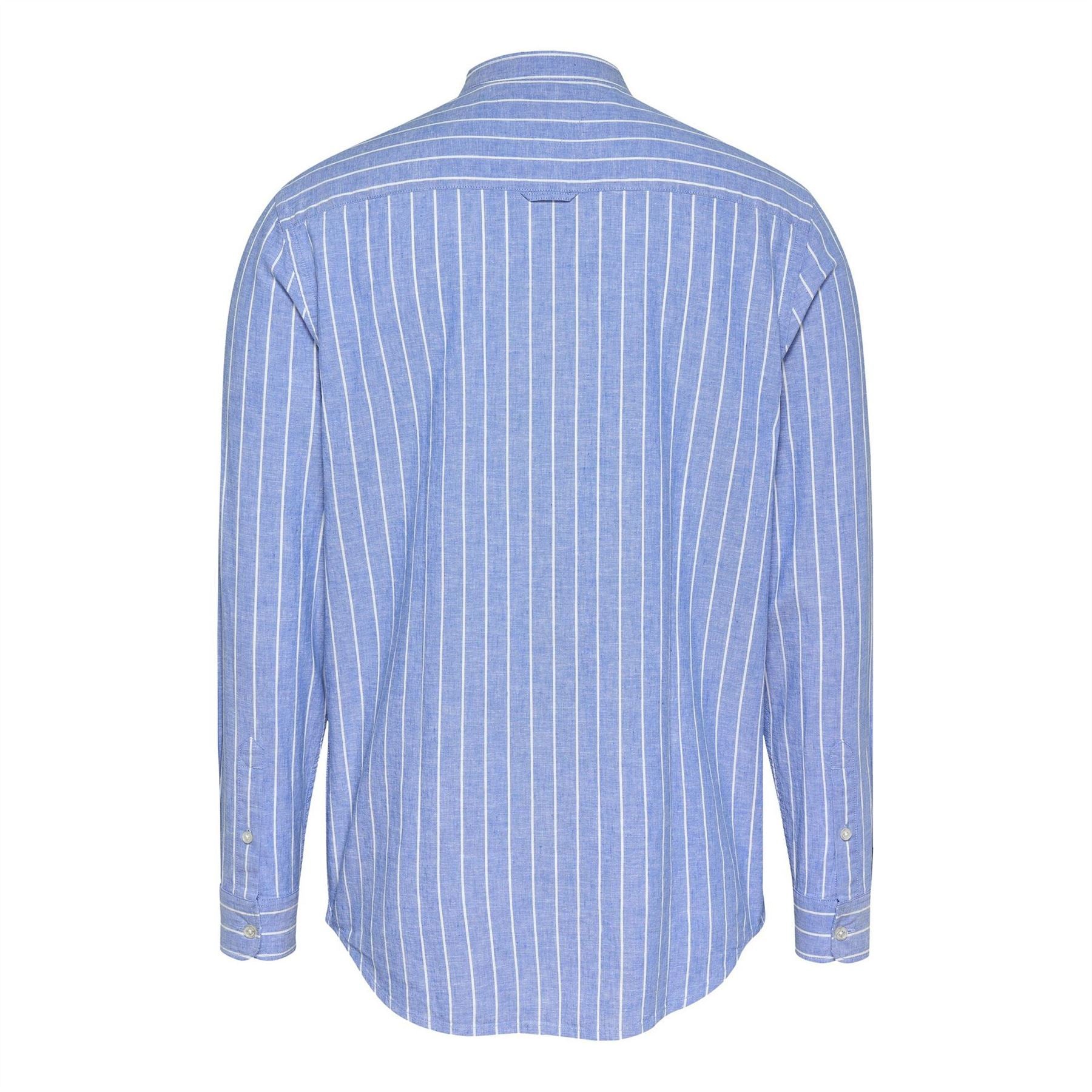 Tommy Jeans Tj Linen Long Sleeve Patterned Shirt