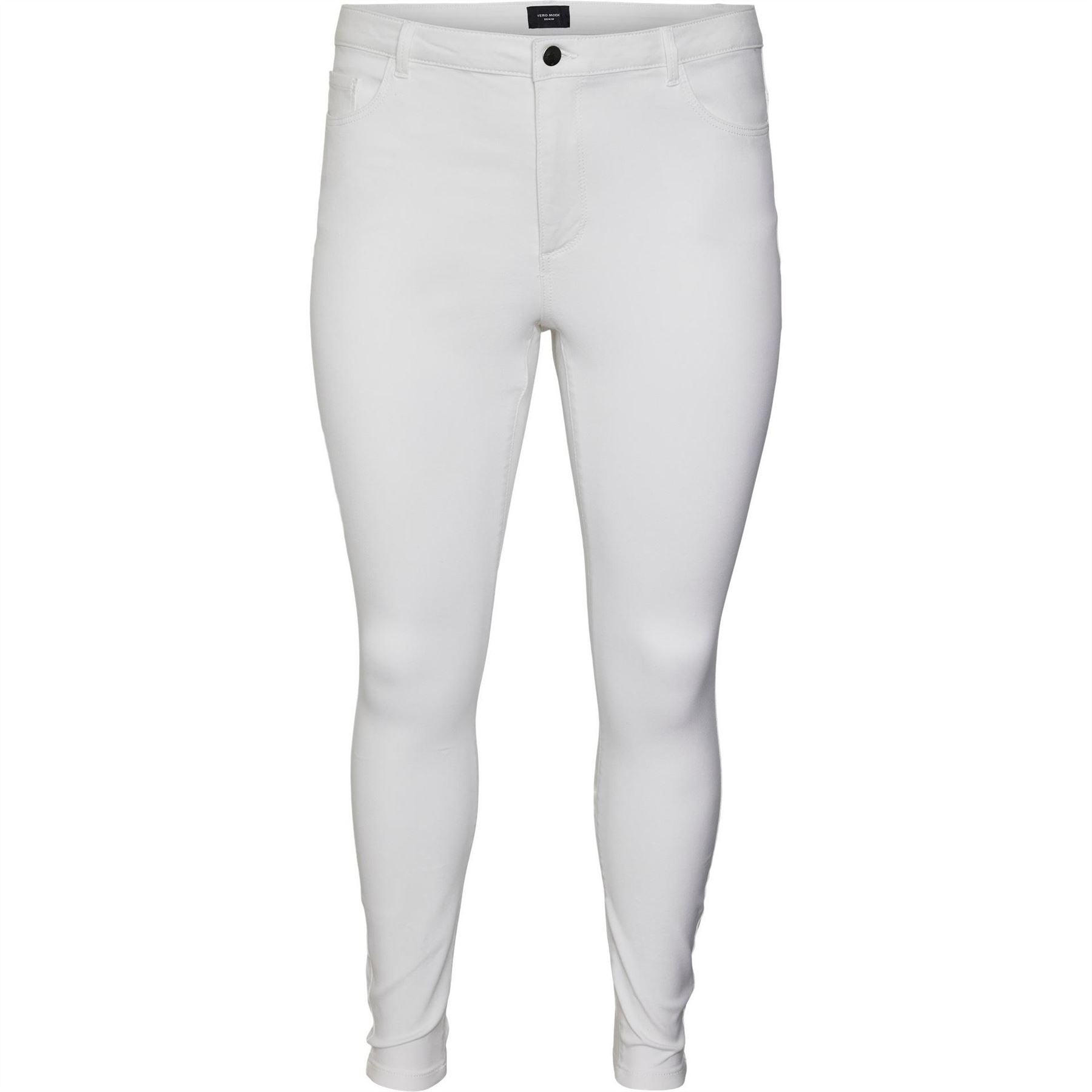 Vero Moda Curve Stretch Slash Knee High Waisted Denim Disco Skinny Jeans