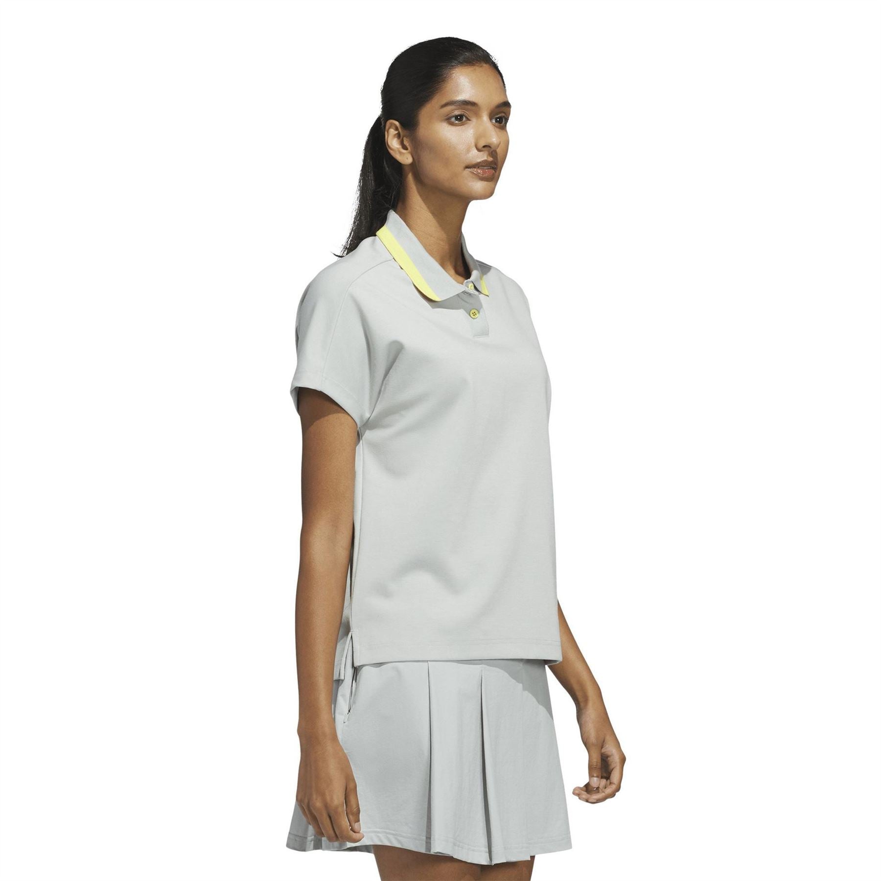 adidas Collared Neck Drop Shoulder Boxy Fit Polo Shirt