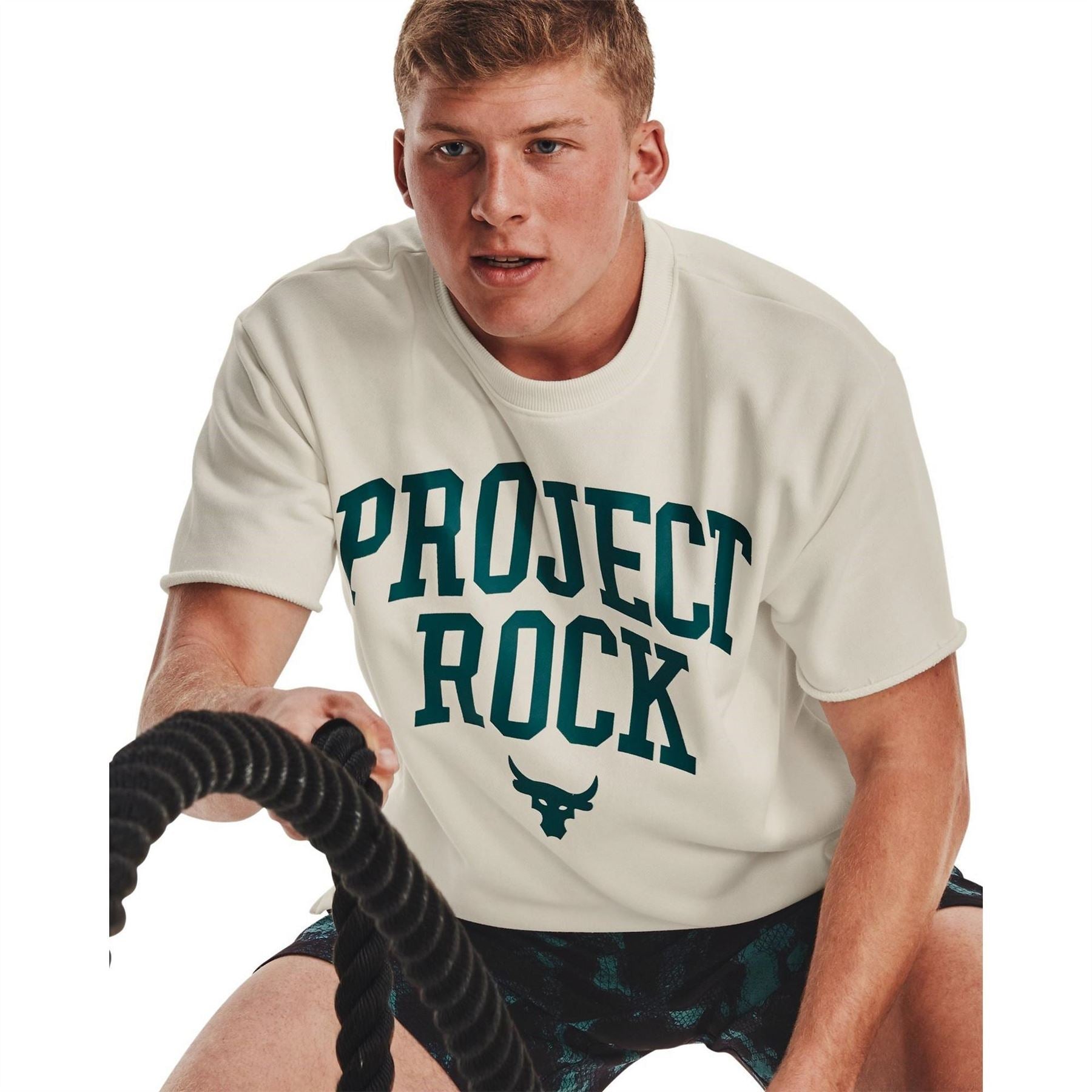 Under Armour Mens Armour Pjt Rock Hw Terry T T-Shirt