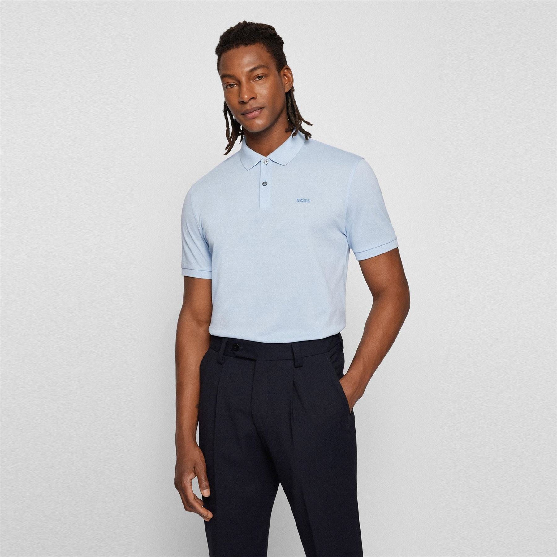 Boss BOSS BLACK Pallas Polo Iconic Logo Embroidered Shirt