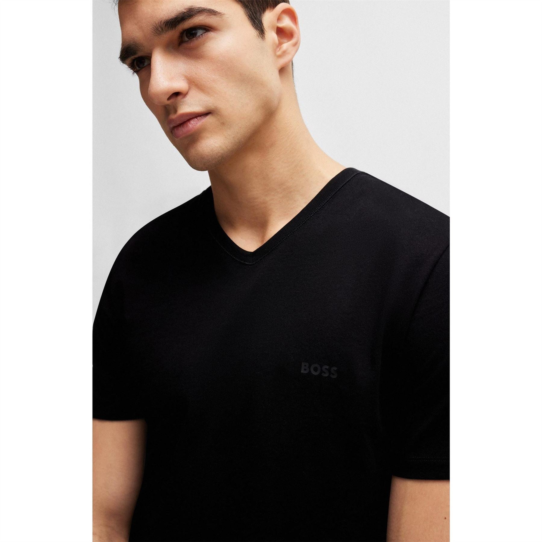 Boss V Neck 3 Pack T-Shirts, Soft Breathable Fabric