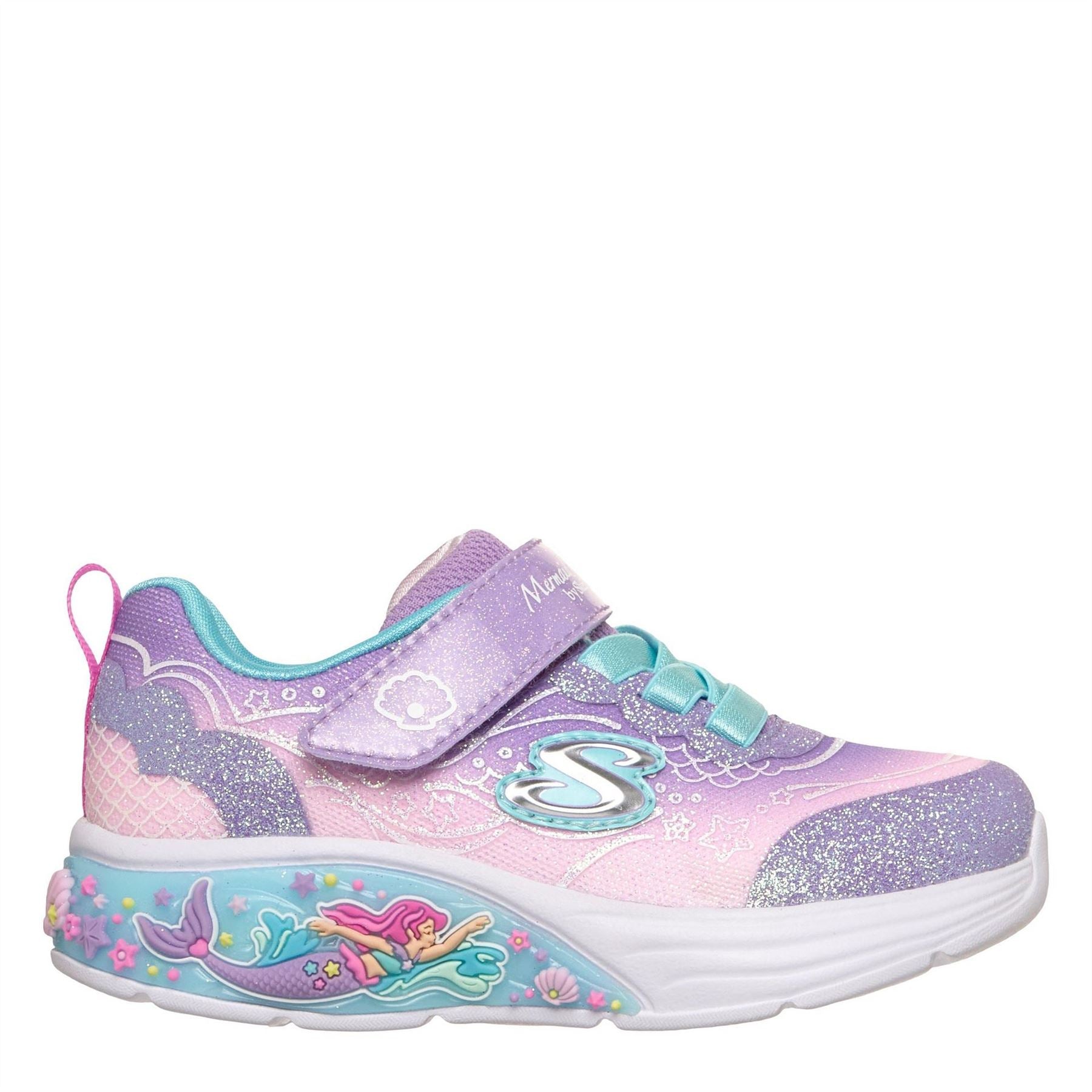 Skechers Leather Light Up Trainers