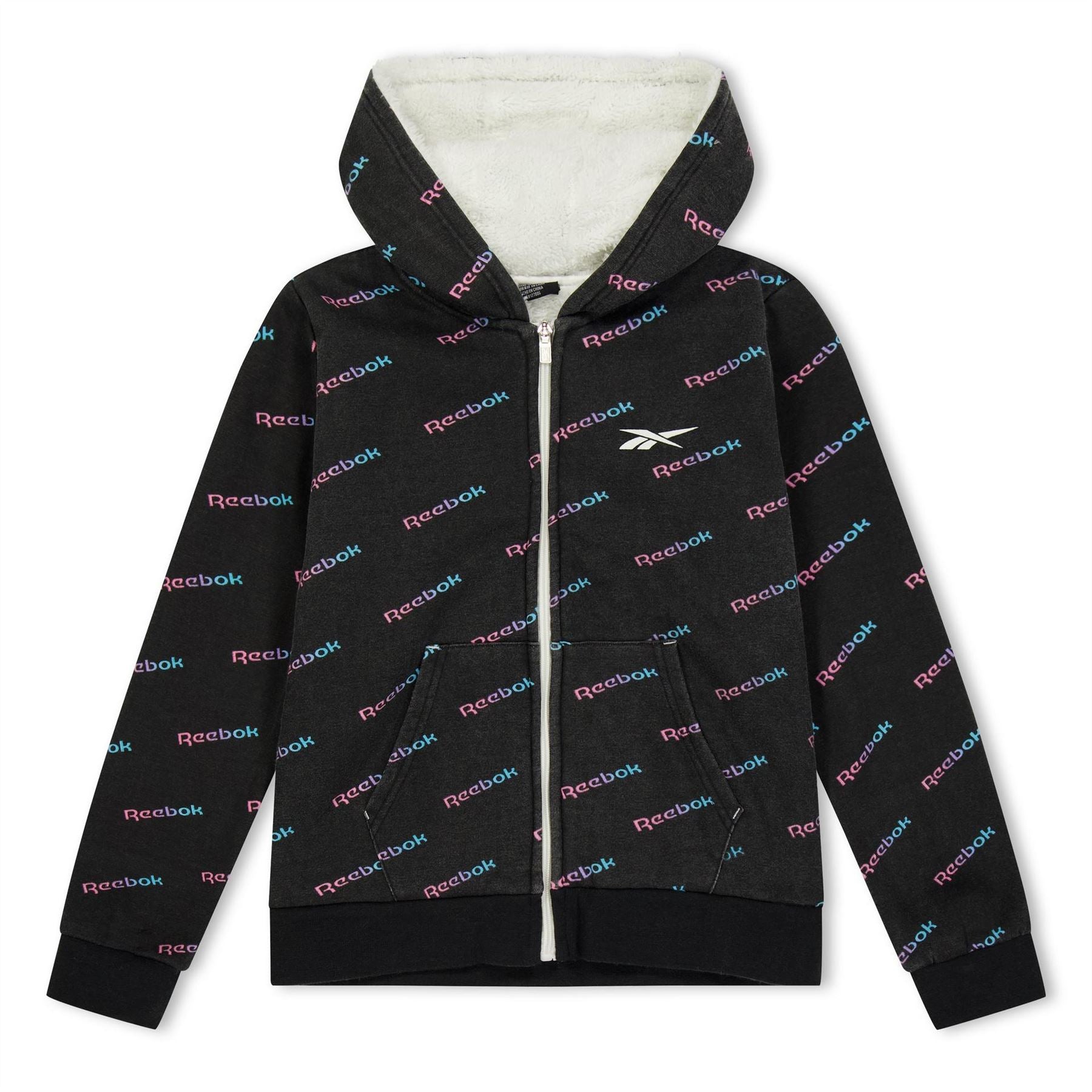 Reebok Logo Ombre Zip Hoodie