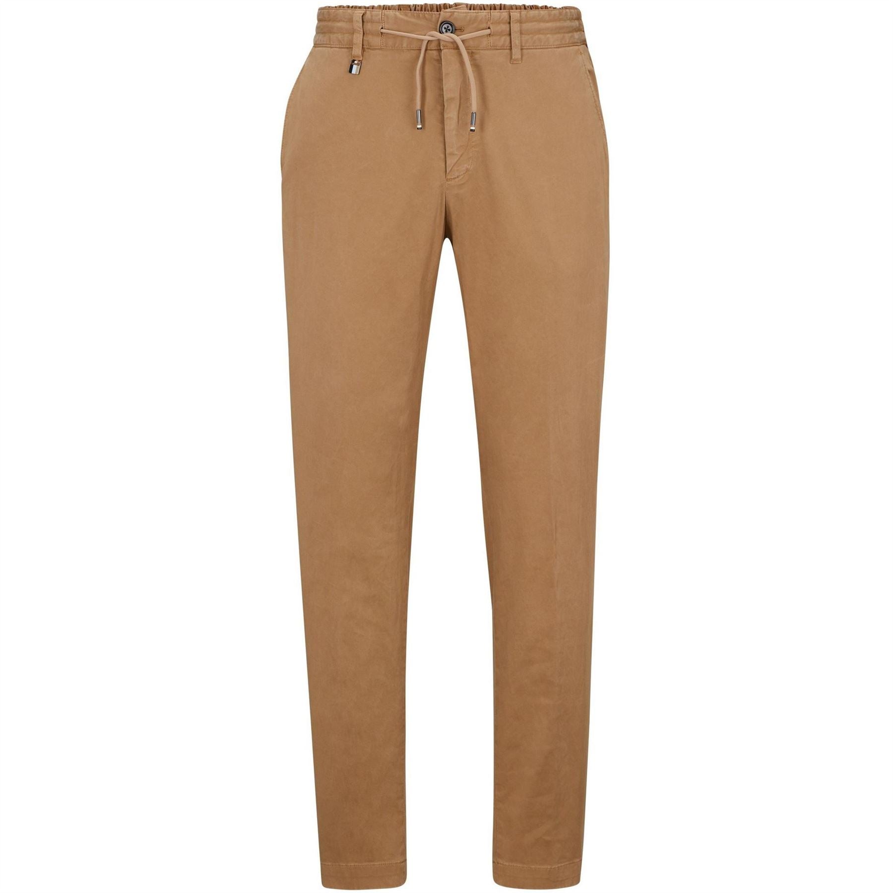 Boss Genius Solid Patterned Straight Chinos