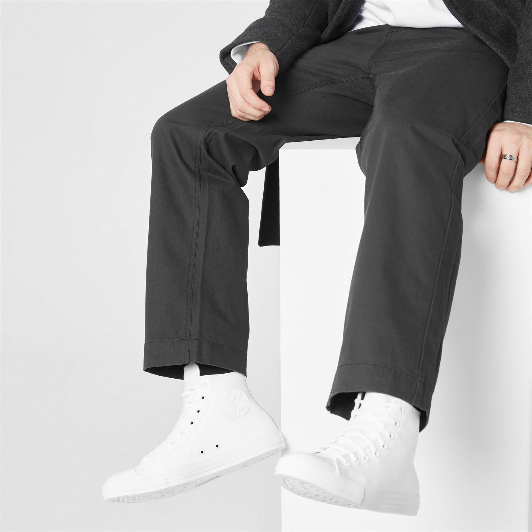Converse Star Mono Leather Trainers