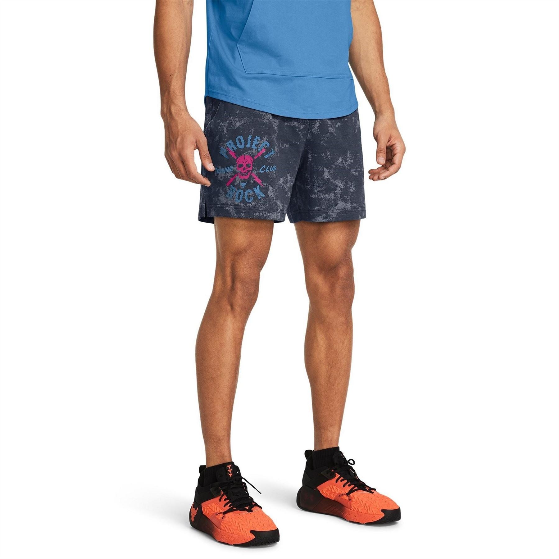 Under Armour Project Rock Graphic Print Bermuda Shorts
