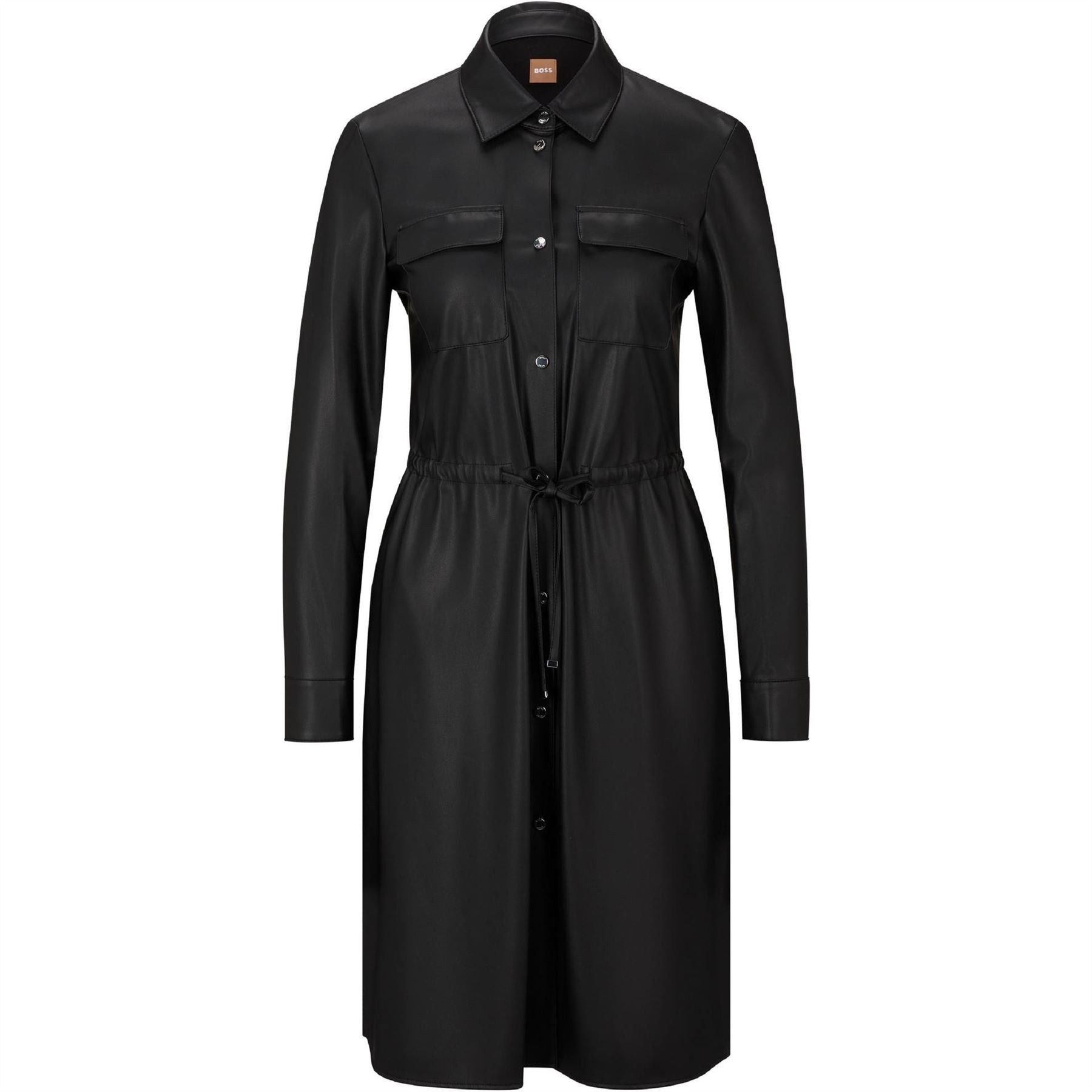 Boss Daledy1 Long Sleeve Knee Length Shirt Dress
