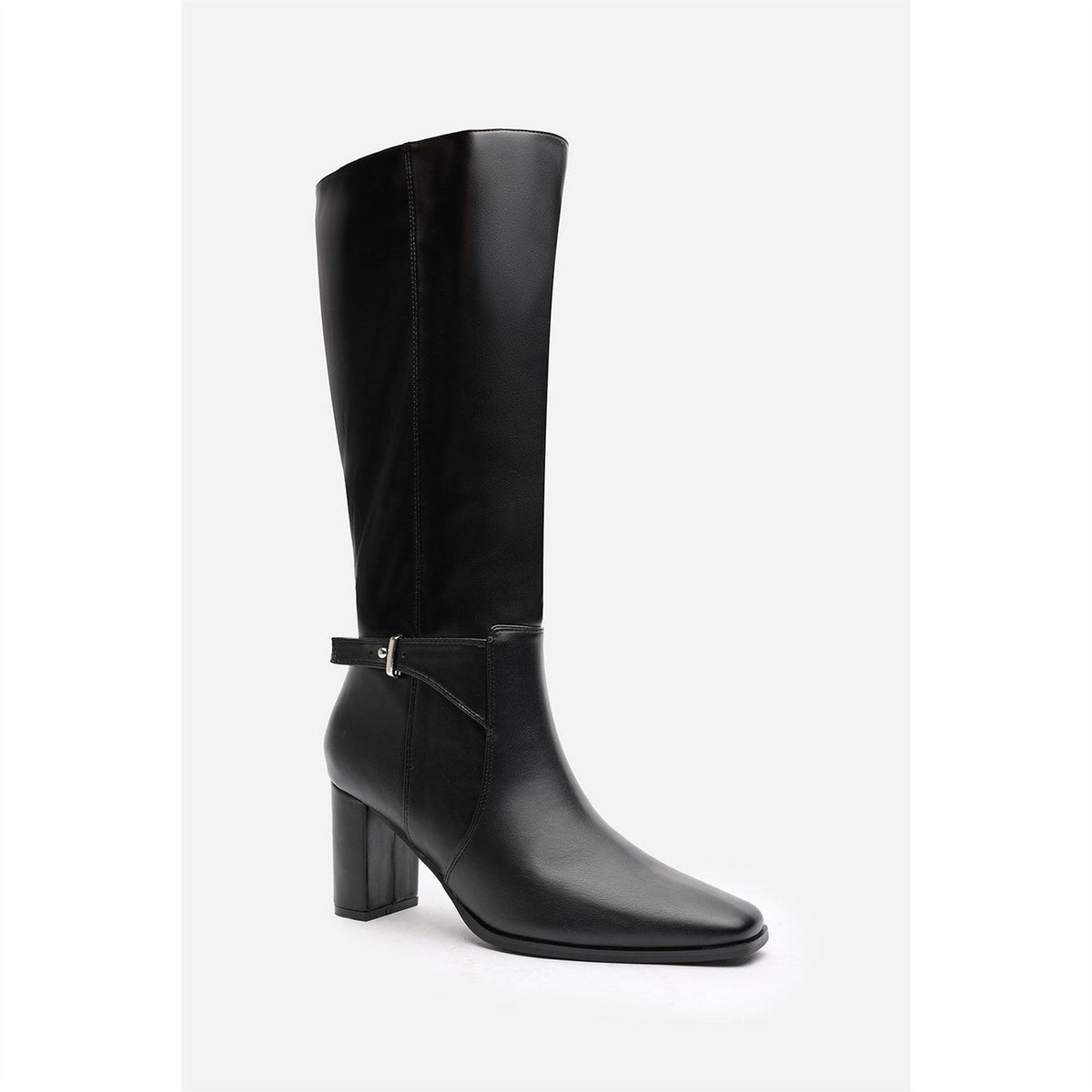 Wheres That From Knee High Boots with Side Zipper