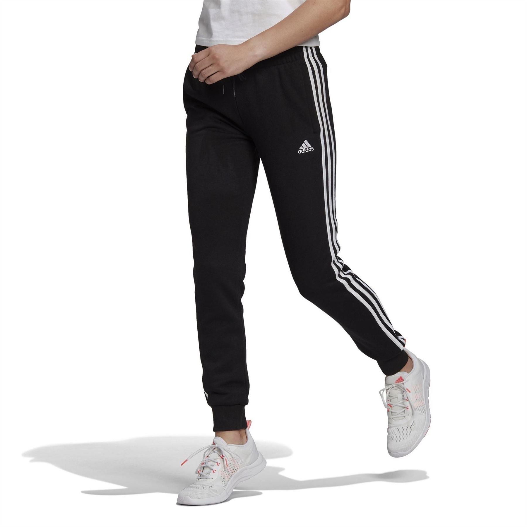 adidas Womens French Terry 3 Stripes Joggers