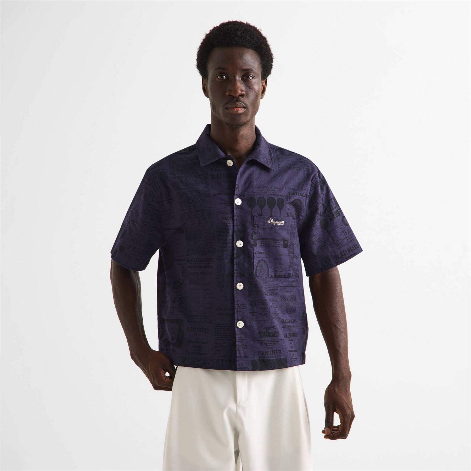 Slazenger Off-Court Court Men’s Back Page Woven Shirt