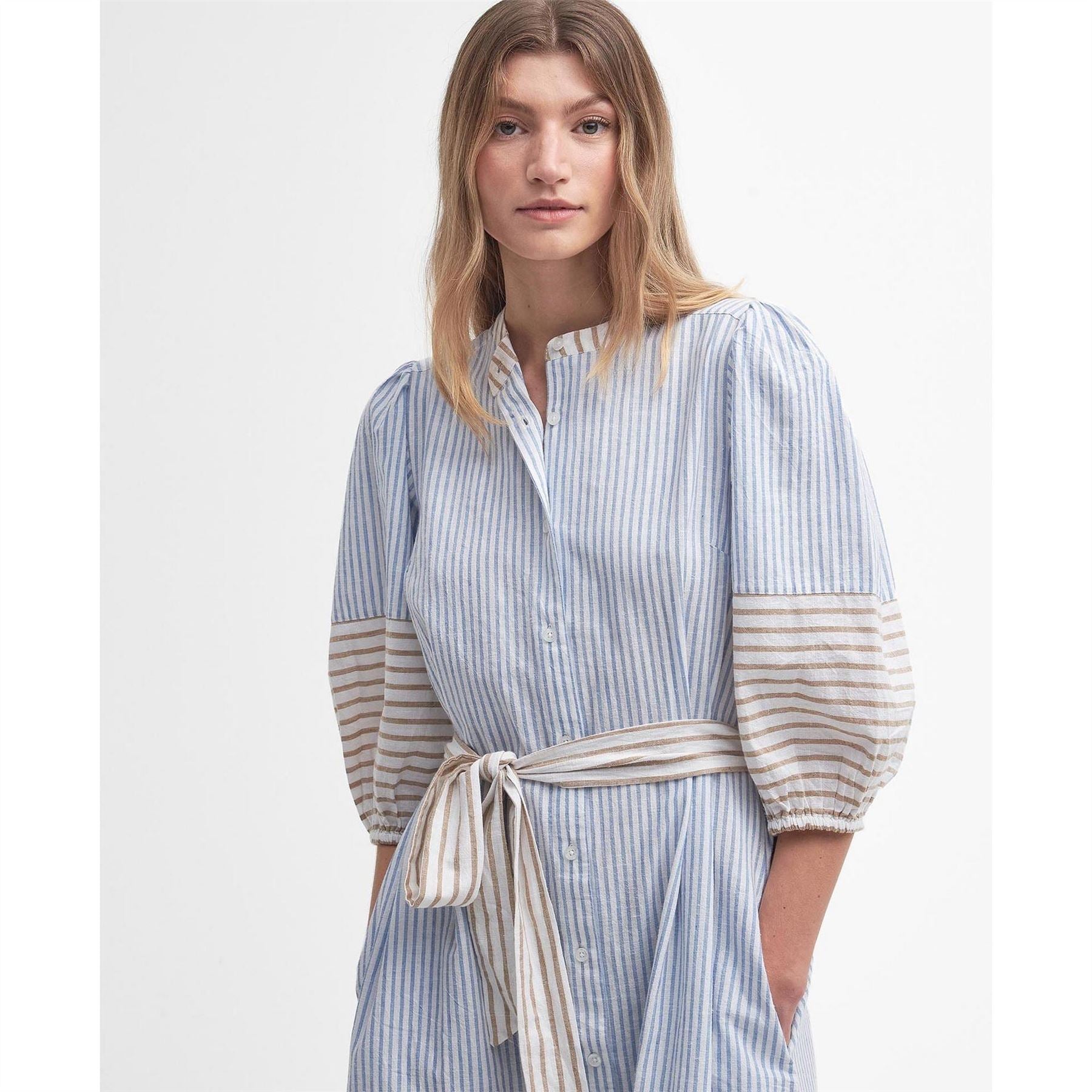 Barbour Striped Shirt Dress