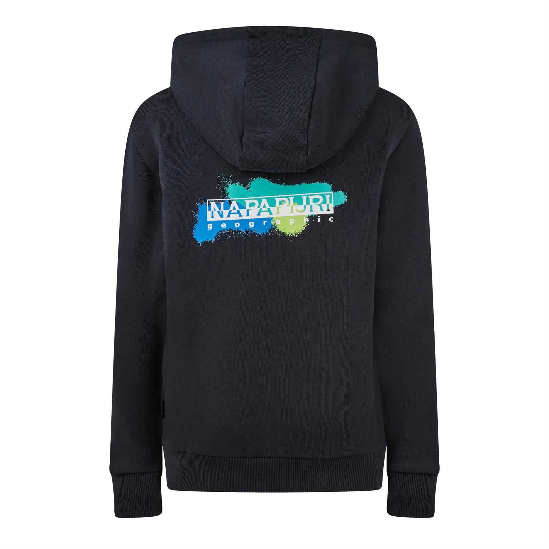 Napapijri Hooded Text Graphic Long Sleeve Sweatshirt