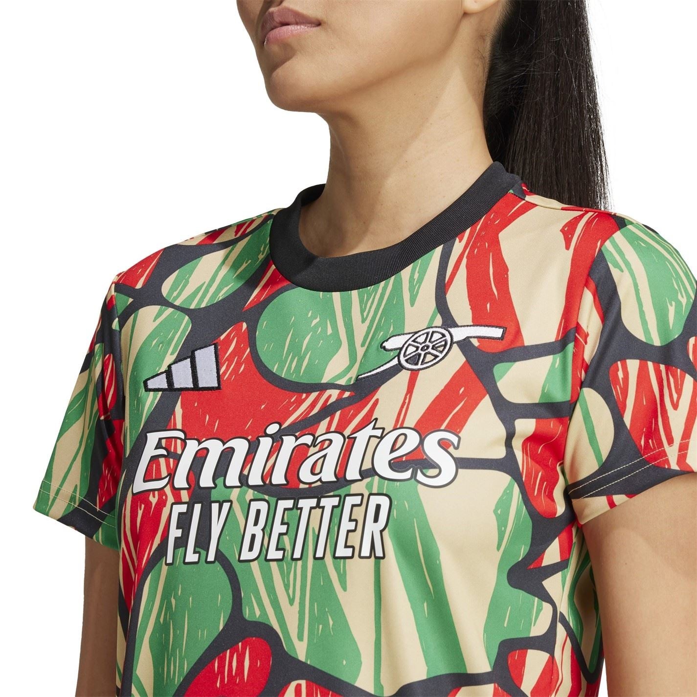 adidas Womens Arsenal Away Pre Match Shirt 2024 2025