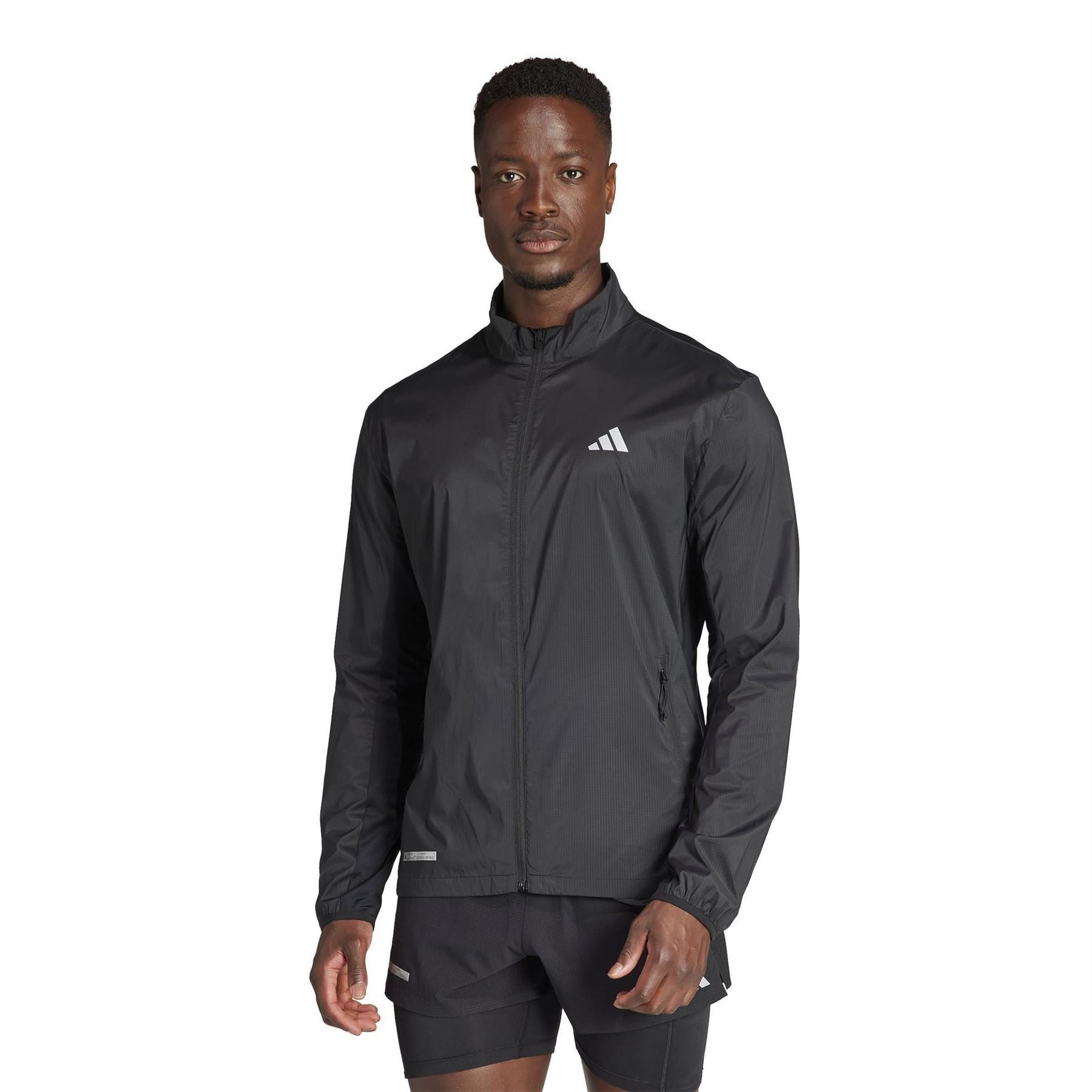 adidas Ultimate Allover Print Wind.RDY Reflective Slim Fit Performance Running Jacket