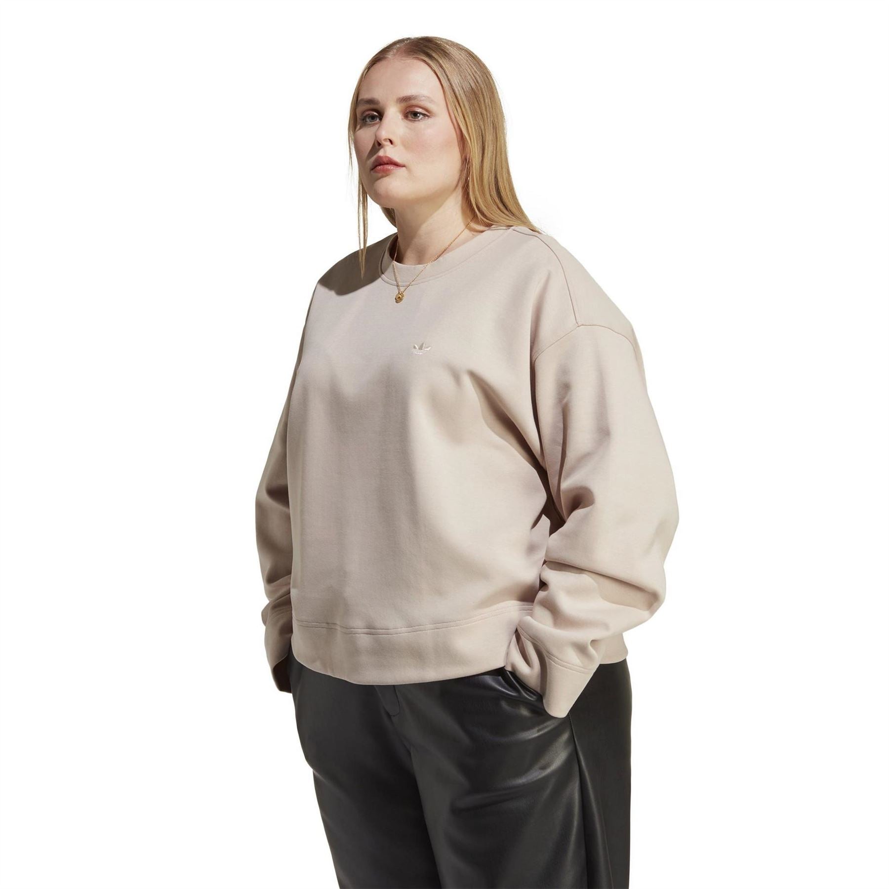 adidas Originals Womens Essentials Crew Plus Size Sweatshirt