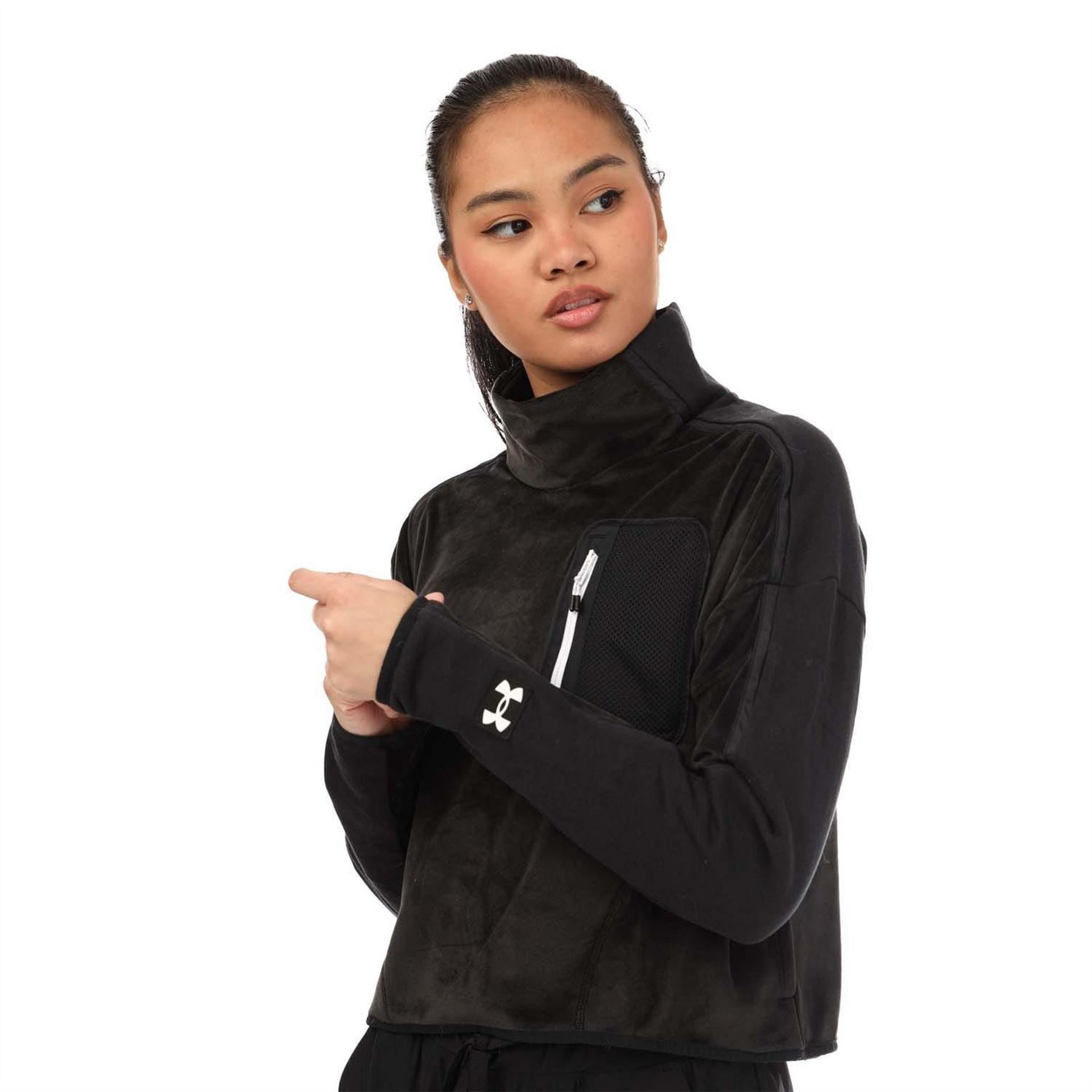 Under Armour Fleece Mock Neck Top