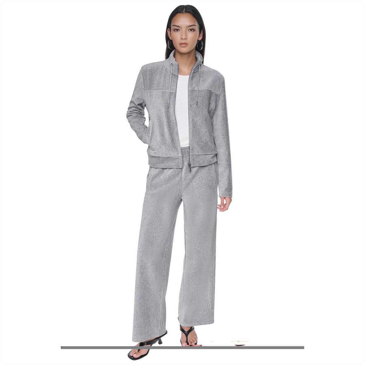 DKNY Dmt FulL-Zip Fleece Ld64