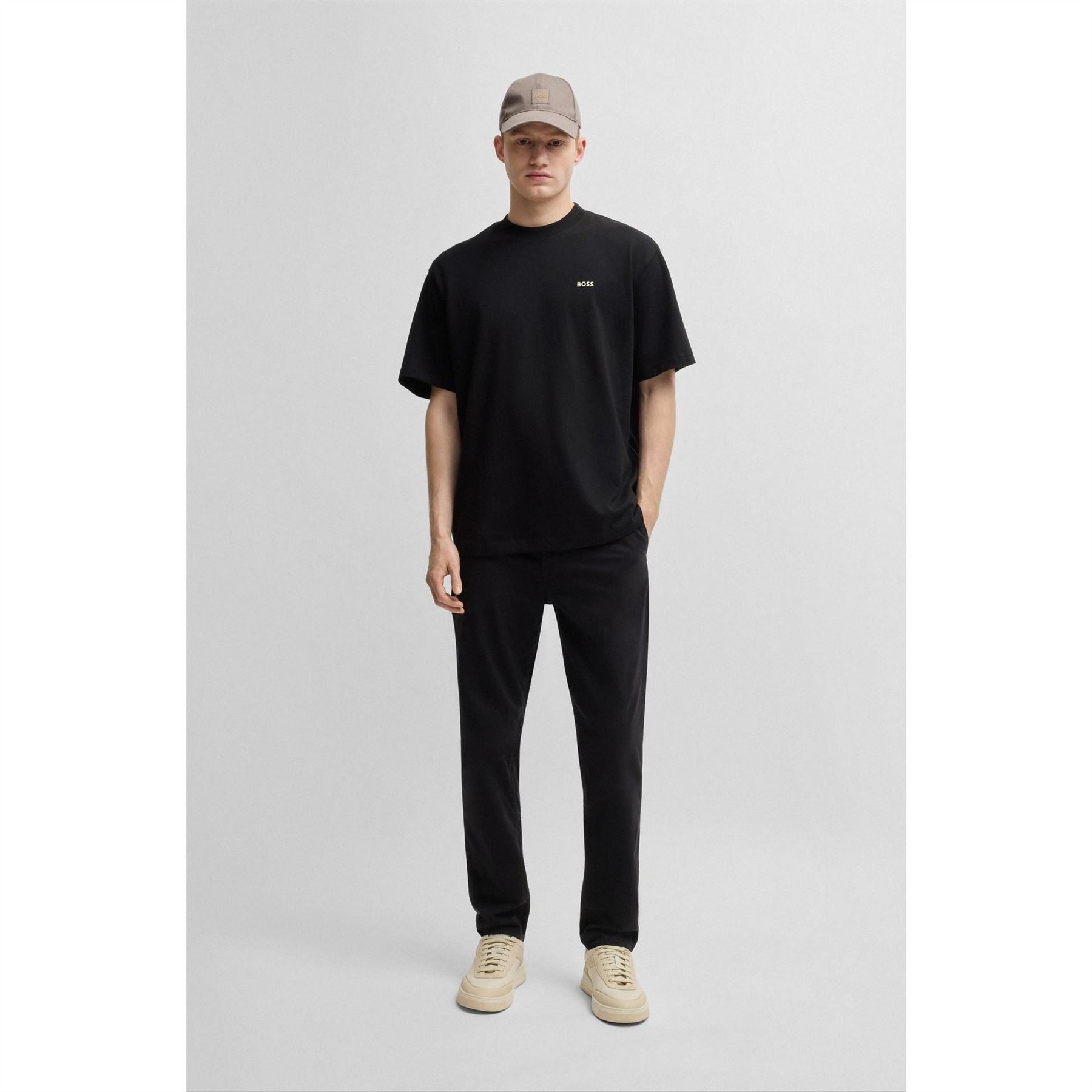 Boss Te Nowhere Cotton Oversized Fit Oversized T-Shirt