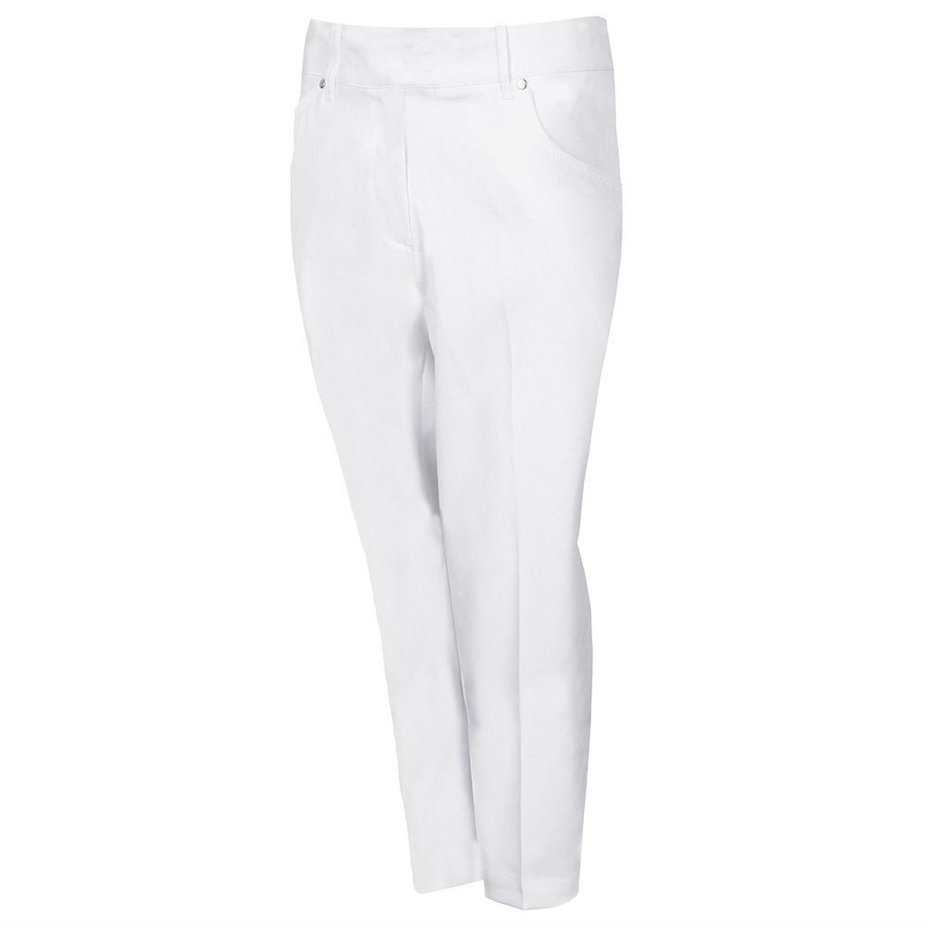 Island Green Womens Straight Leg Pull On Trousers