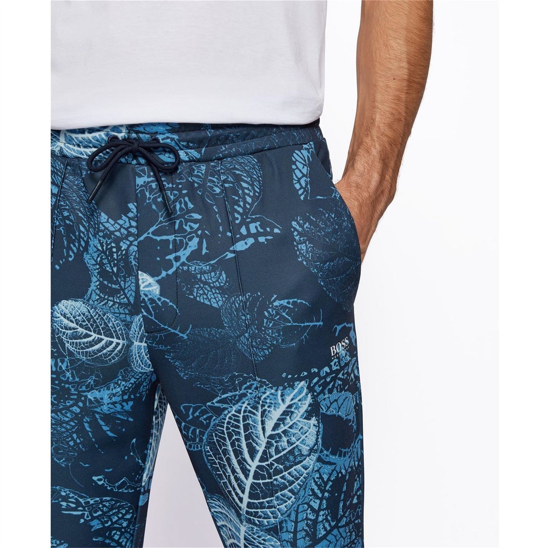Boss Closed Hem Jersey Jogging Bottoms