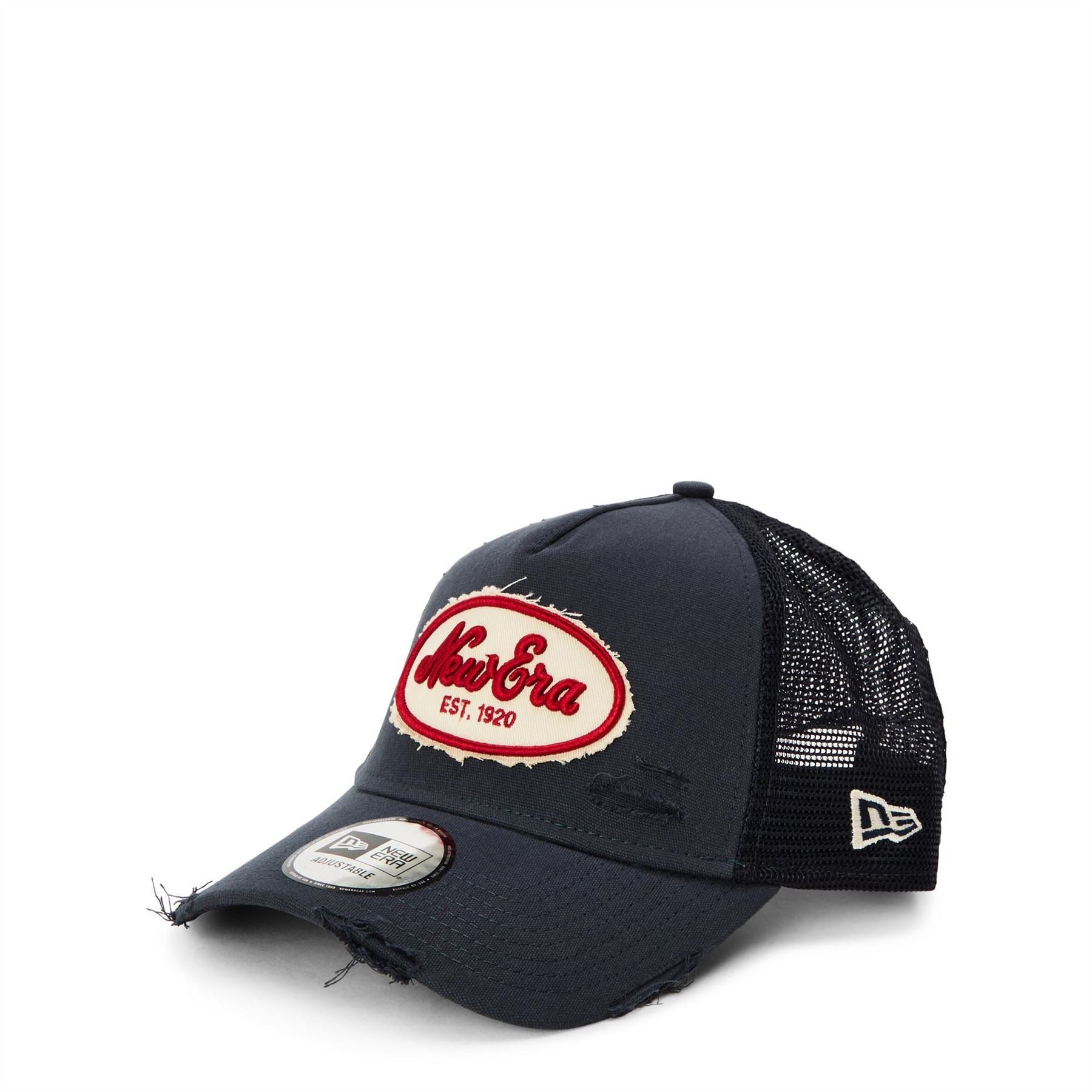 New Era Canvasas Distressed Trucker Cap